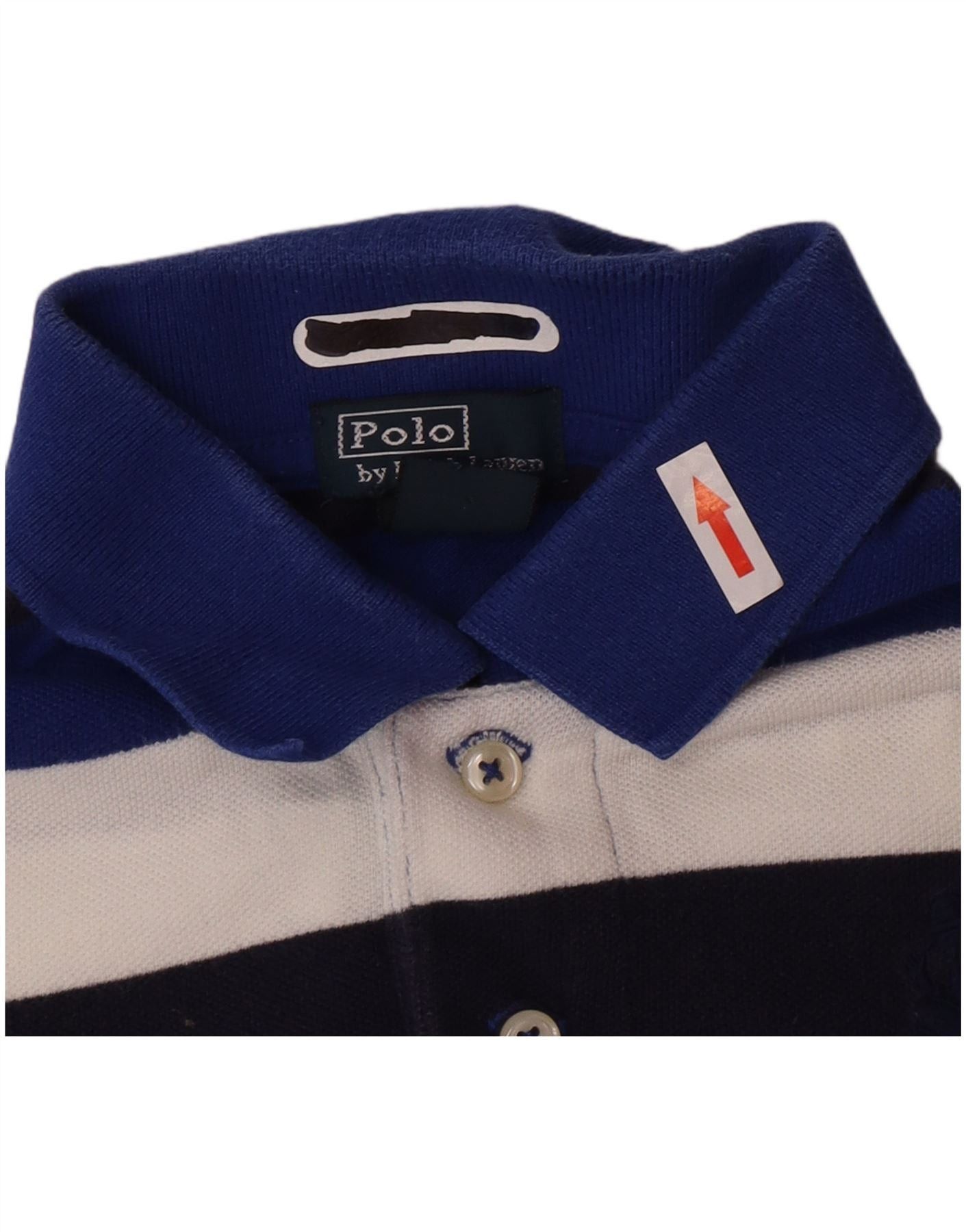 Polo Ralph Lauren Boys Rugby Polo Shirt 10-11 Years Medium Blue Striped Size M / US 6-8 / IT 42-44 - 3 Thumbnail