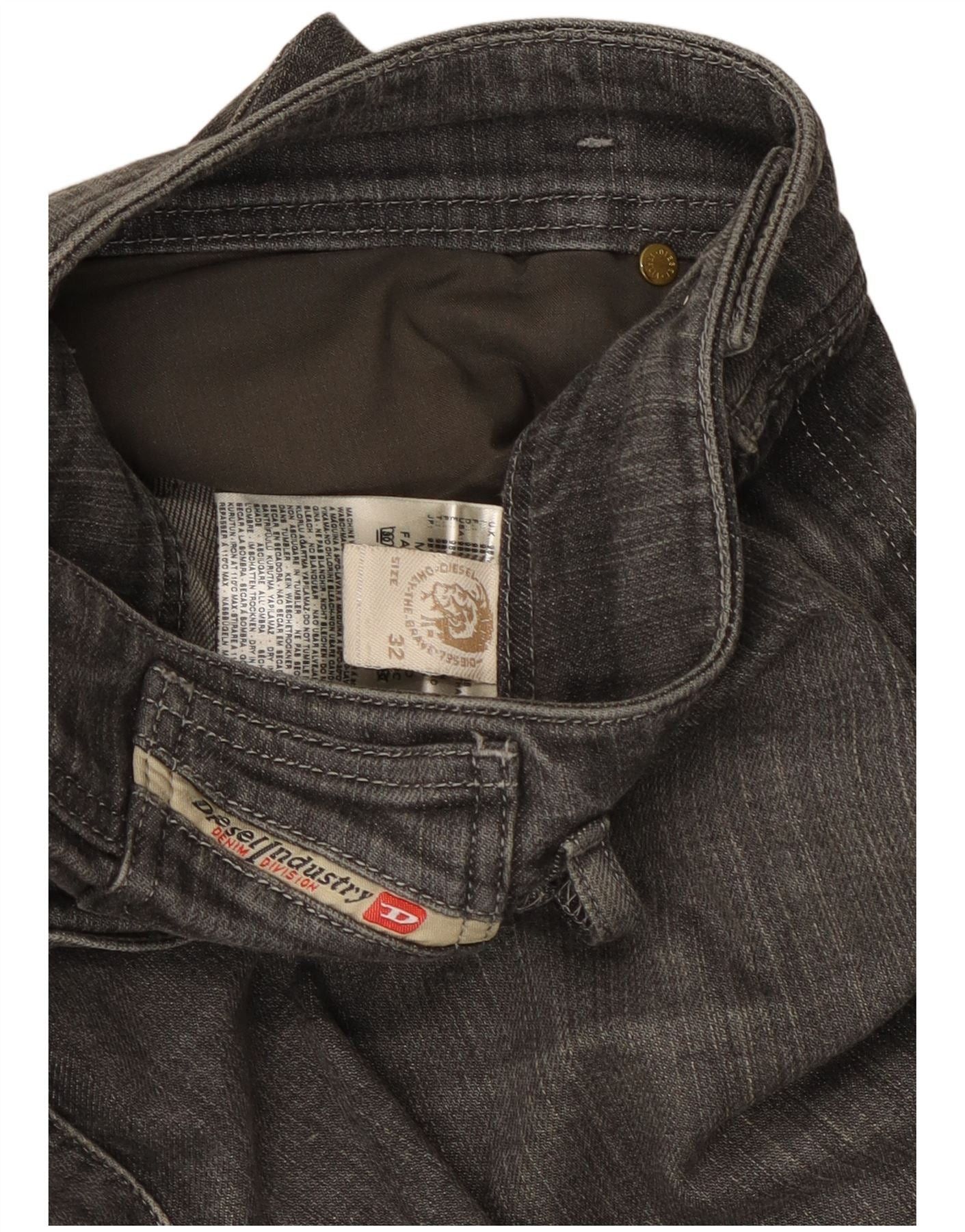Diesel Womens Skinny Jeans W32 L30 Grey Cotton Size 24" / US 00 / IT 34 - 5 Thumbnail