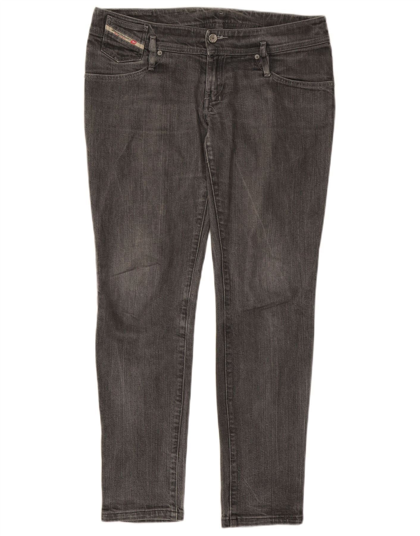 Diesel Womens Skinny Jeans W32 L30 Grey Cotton Size 24" / US 00 / IT 34 - 3 Thumbnail
