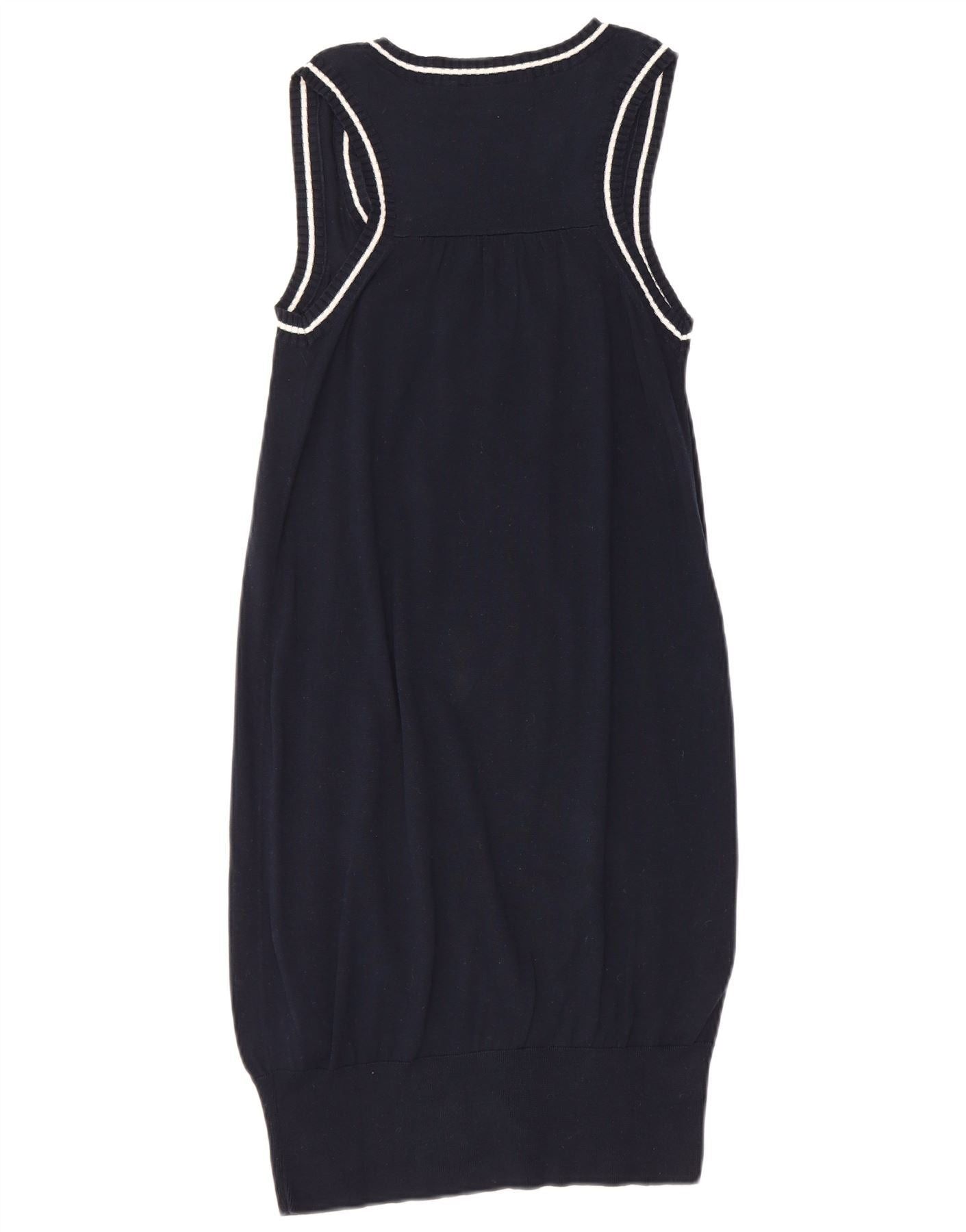 Polo Ralph Lauren Womens Sleeveless Jumper Dress UK 6 XS Navy Blue Cotton Size XXS / US 00 / IT 34 - 2 Thumbnail