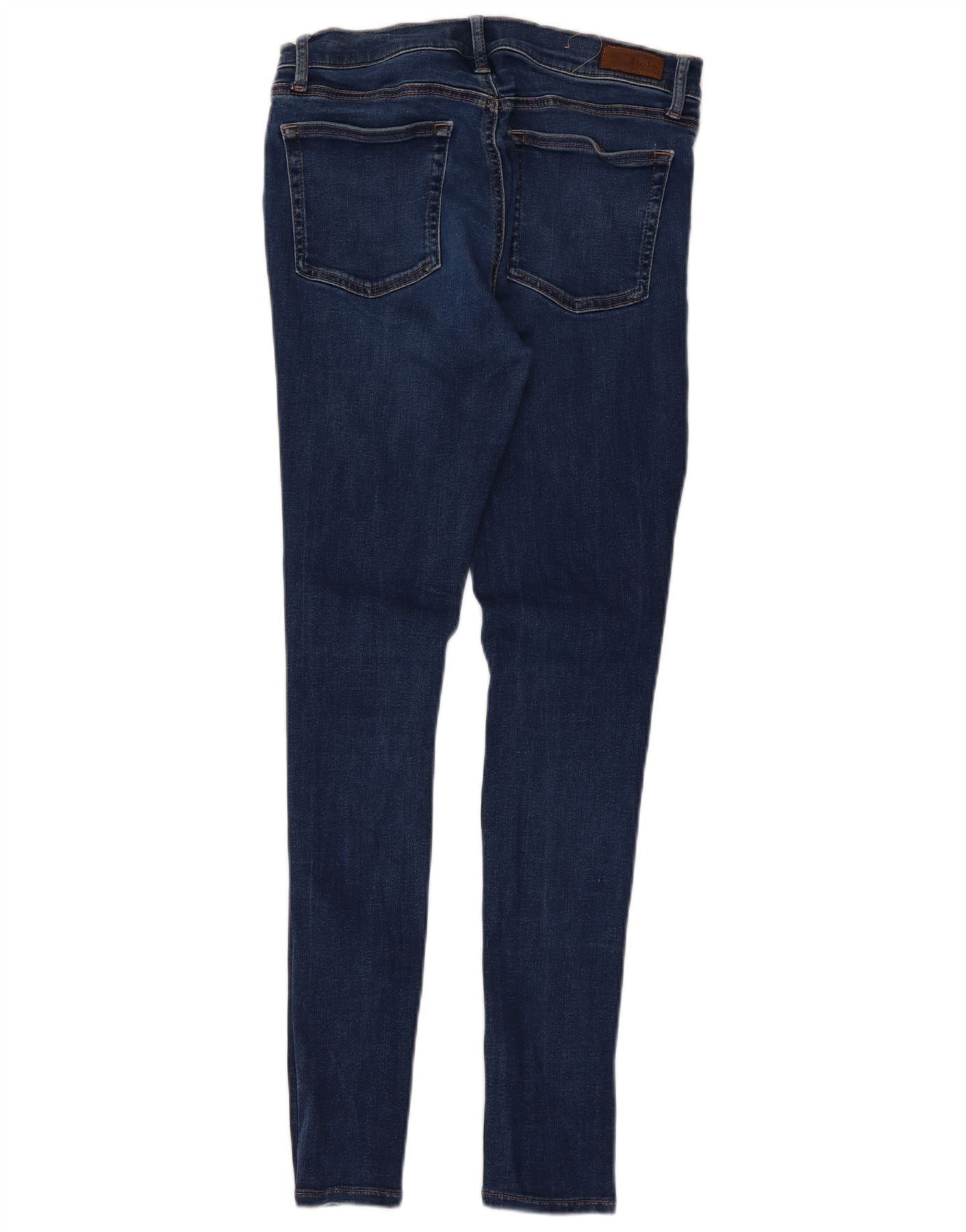 Polo Ralph Lauren Womens Skinny Jeans W29 L29 Blue Cotton Size 29" - 2 Thumbnail