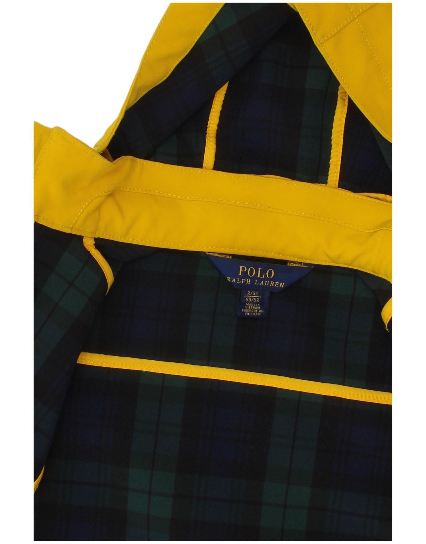 Polo Ralph Lauren Baby Boys Hooded Windbreaker Jacket 18-24 Months Yellow Size ONE SIZE - 7 Thumbnail