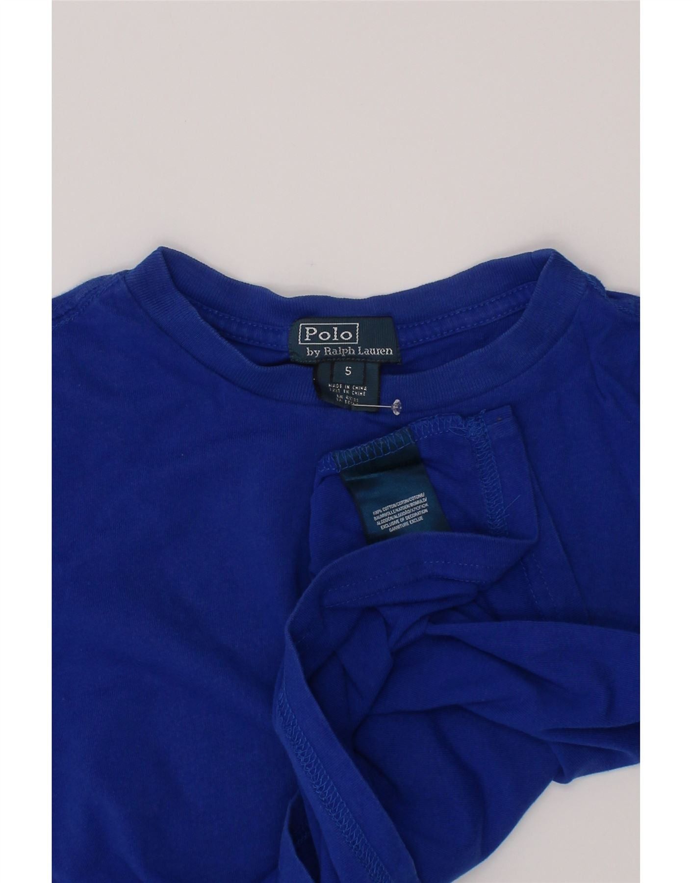 Polo Ralph Lauren Boys T-Shirt Top 4-5 Years Blue Cotton Size XS / US 0-2 / IT 36-38 - 3 Thumbnail