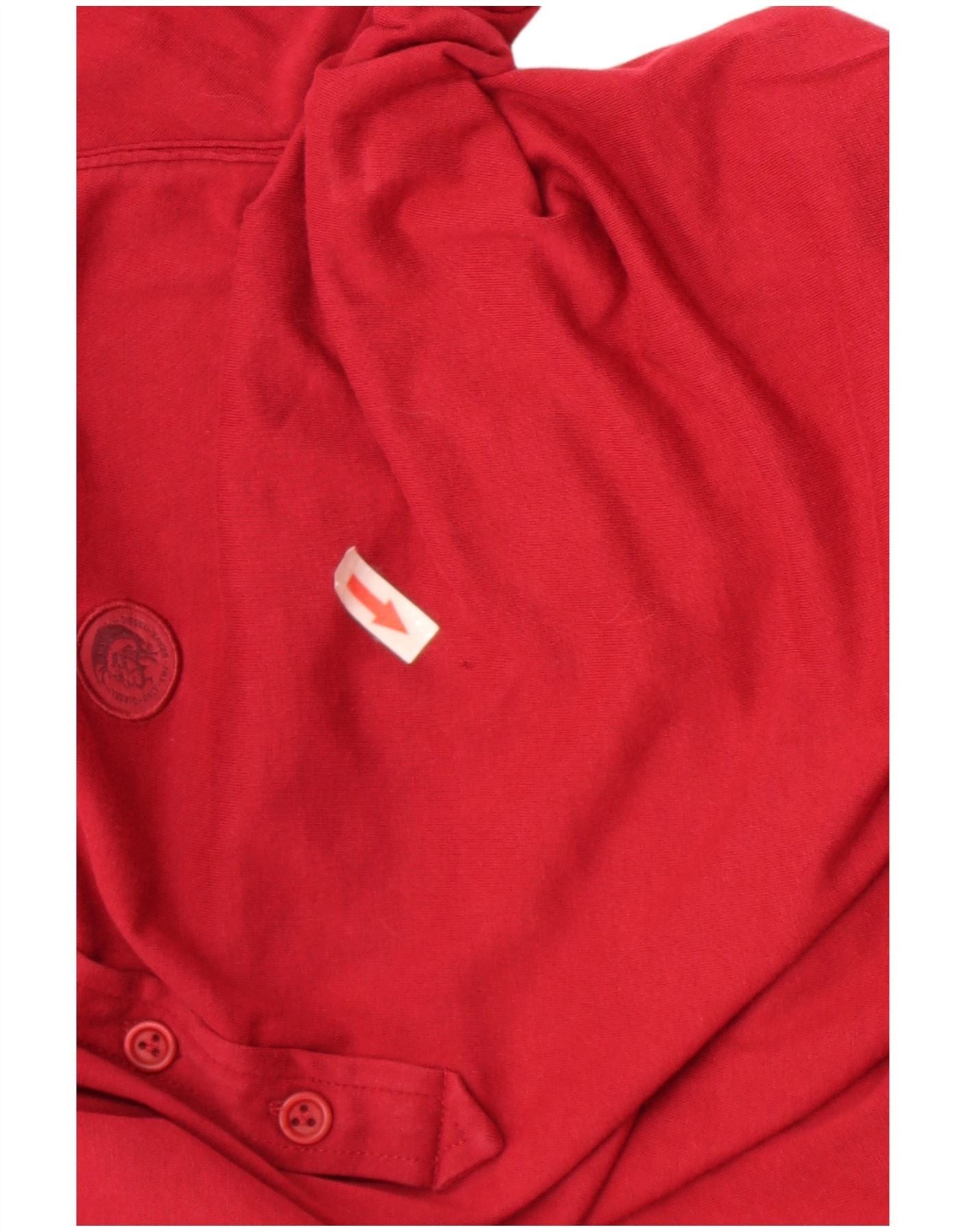 Diesel Mens Polo Shirt Small Burgundy Size US M / EU 48-50 / 2 - 3 Thumbnail