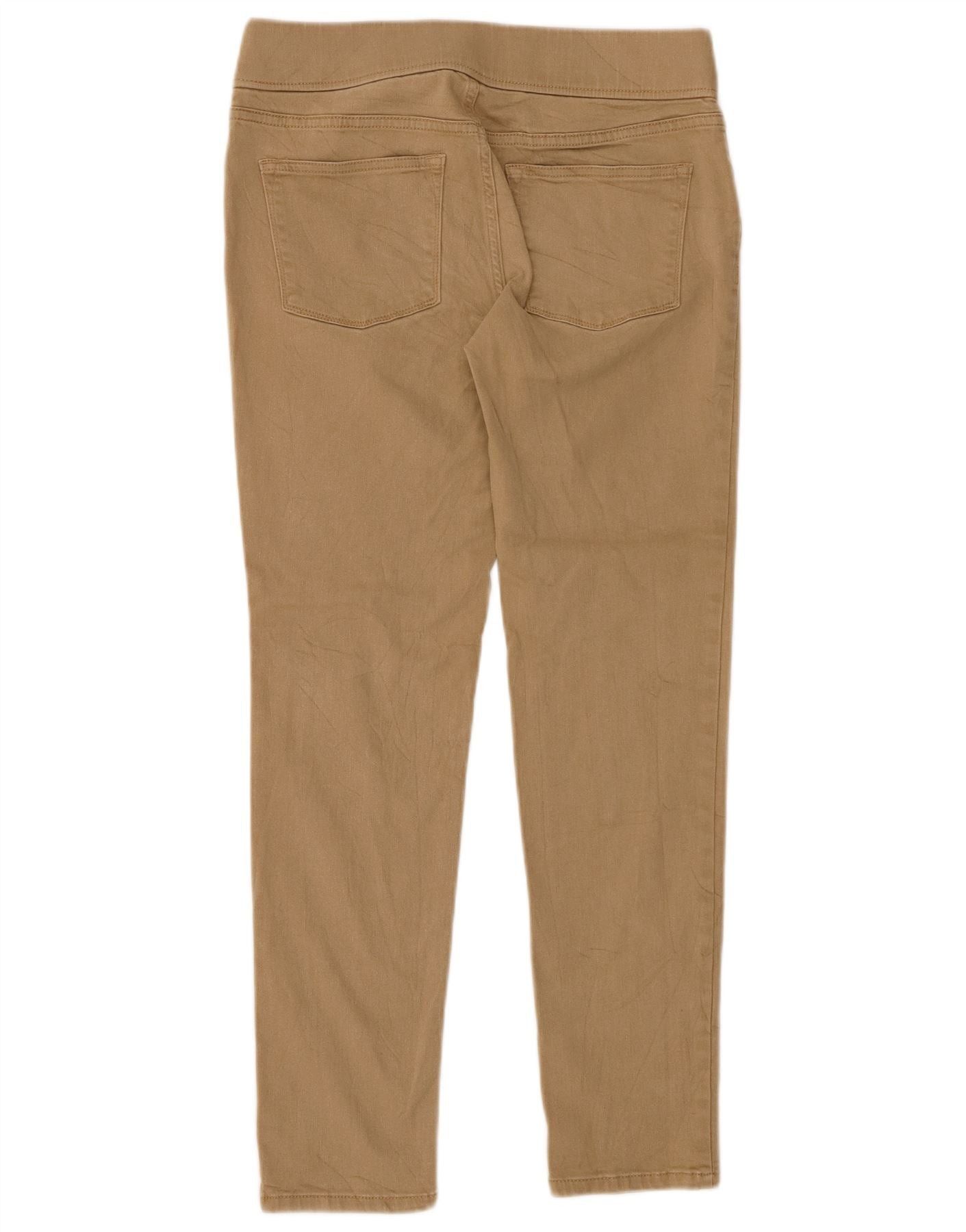 Ralph Lauren Womens Jegging Trousers US 6 Medium W28 L28 Beige Cotton Size 26" / US 2 / IT 38 - 2 Thumbnail