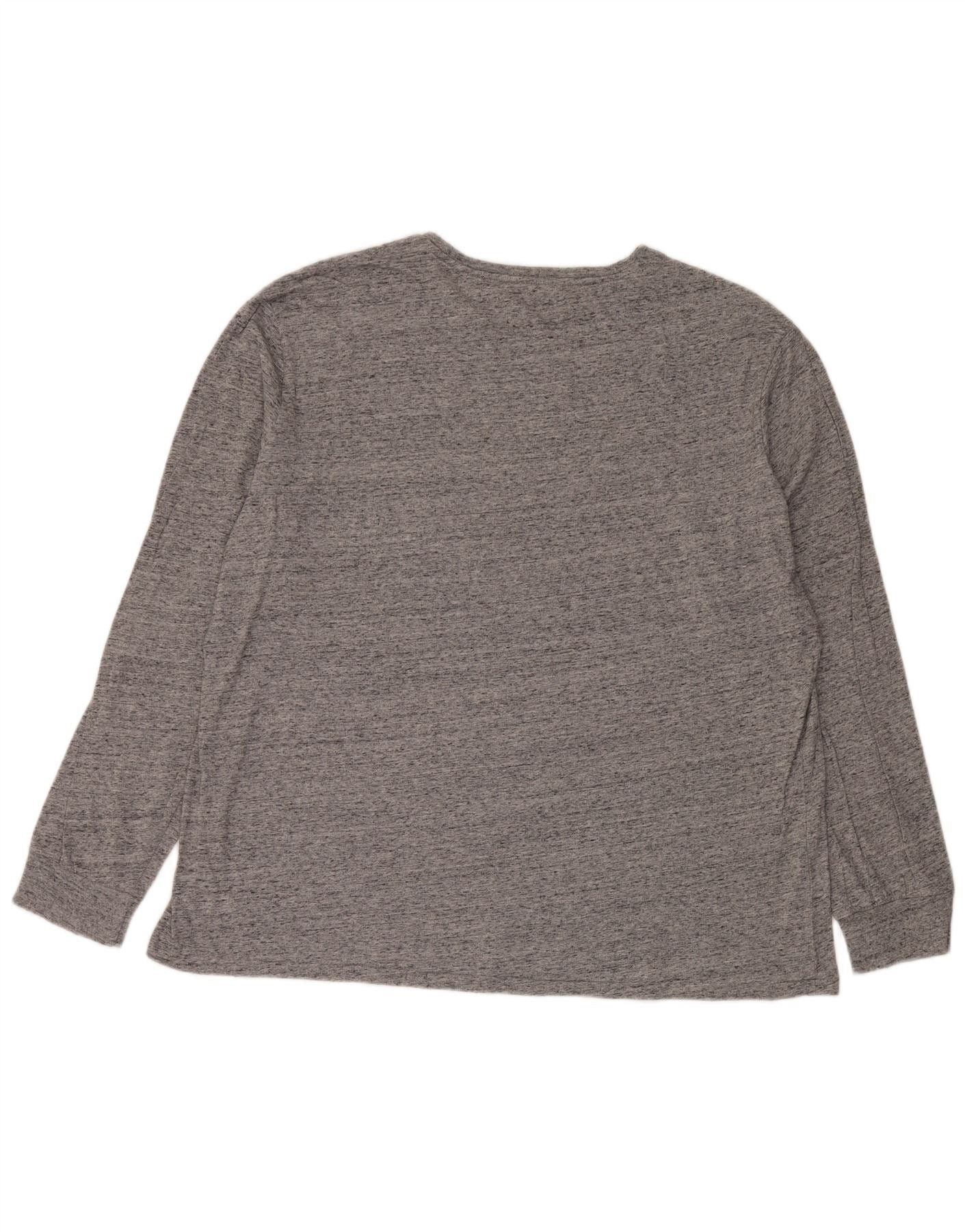 Polo Ralph Lauren Mens Top Long Sleeve 2XL Grey Flecked Cotton Size US XL / EU 56 / 4 - 2 Thumbnail