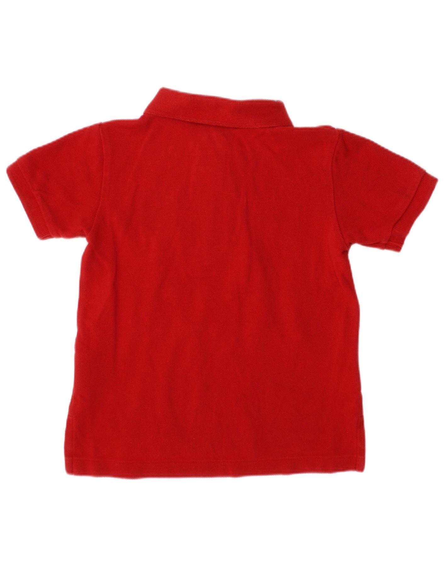 Polo Ralph Lauren Baby Boys Graphic Polo Shirt 12-18 Months Red Cotton Size M / US 6-8 / IT 42-44 - 2 Thumbnail