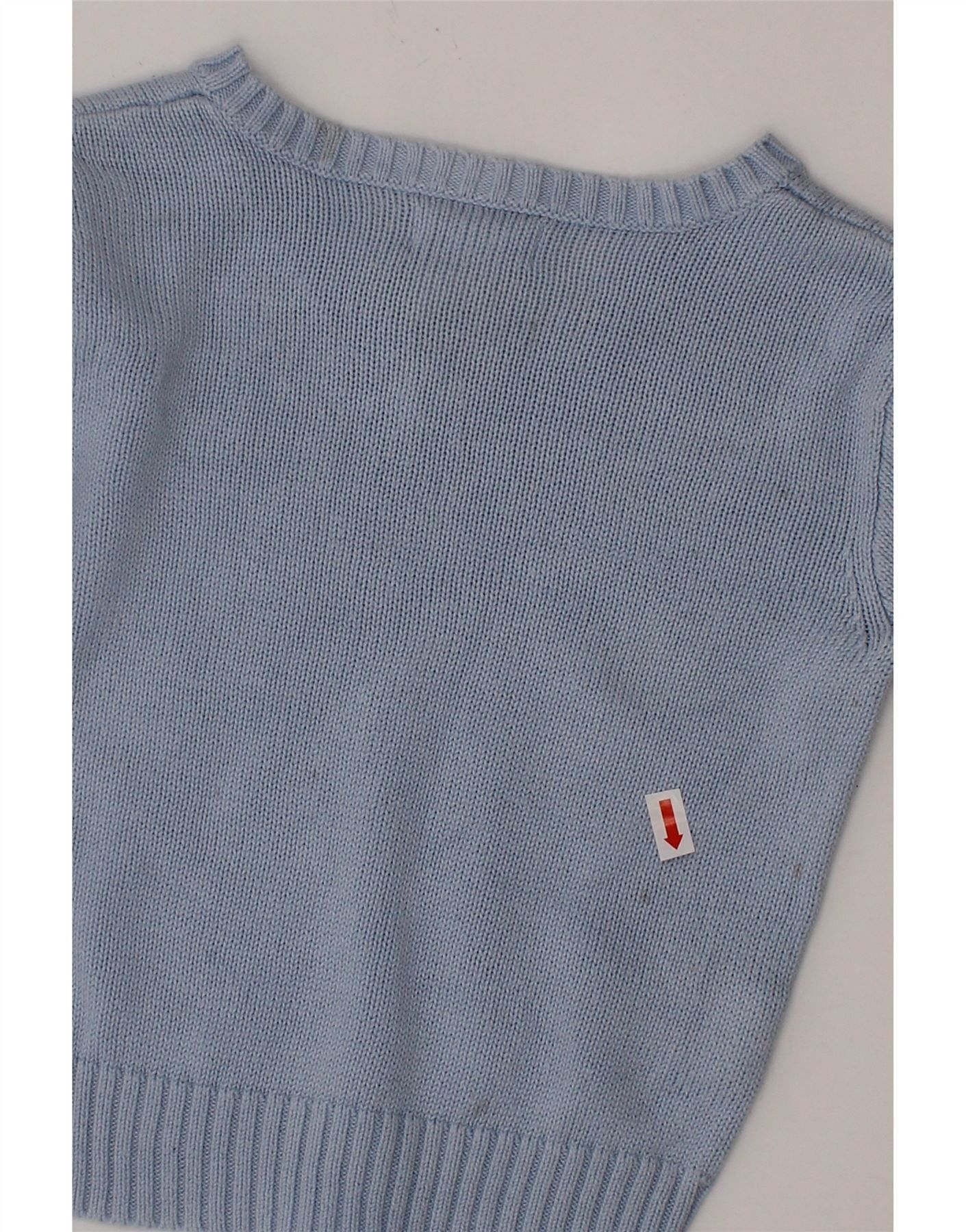 Ralph Lauren Baby Boys V-Neck Jumper Sweater 6-9 Months Blue Cotton Size XS / US 0-2 / IT 36-38 - 4 Thumbnail