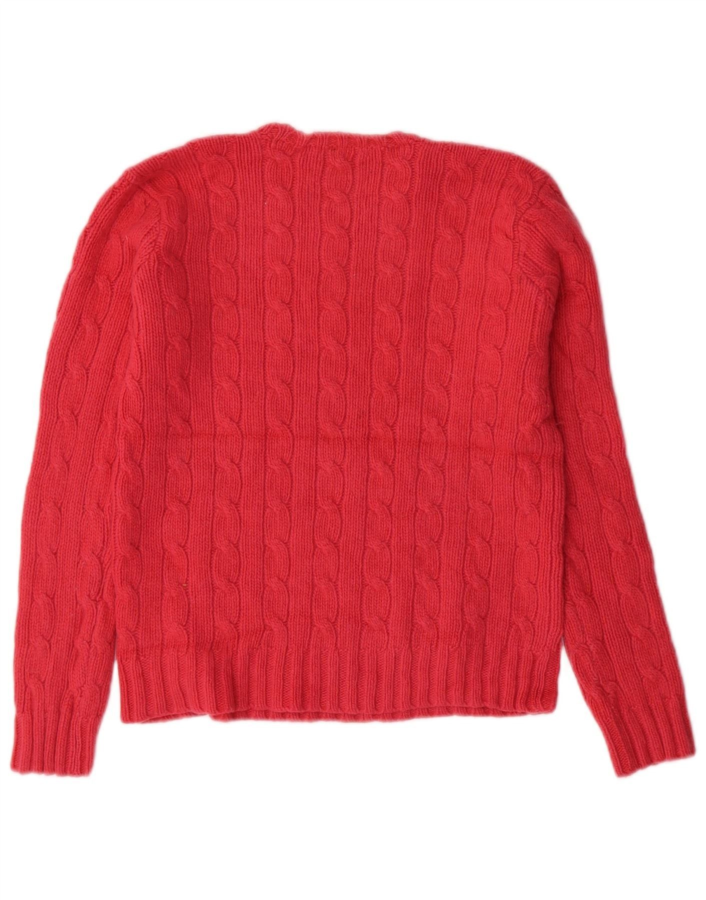 Ralph Lauren Girls Crew Neck Jumper Sweater 9-10 Years Pink Size ONE SIZE - 2 Thumbnail