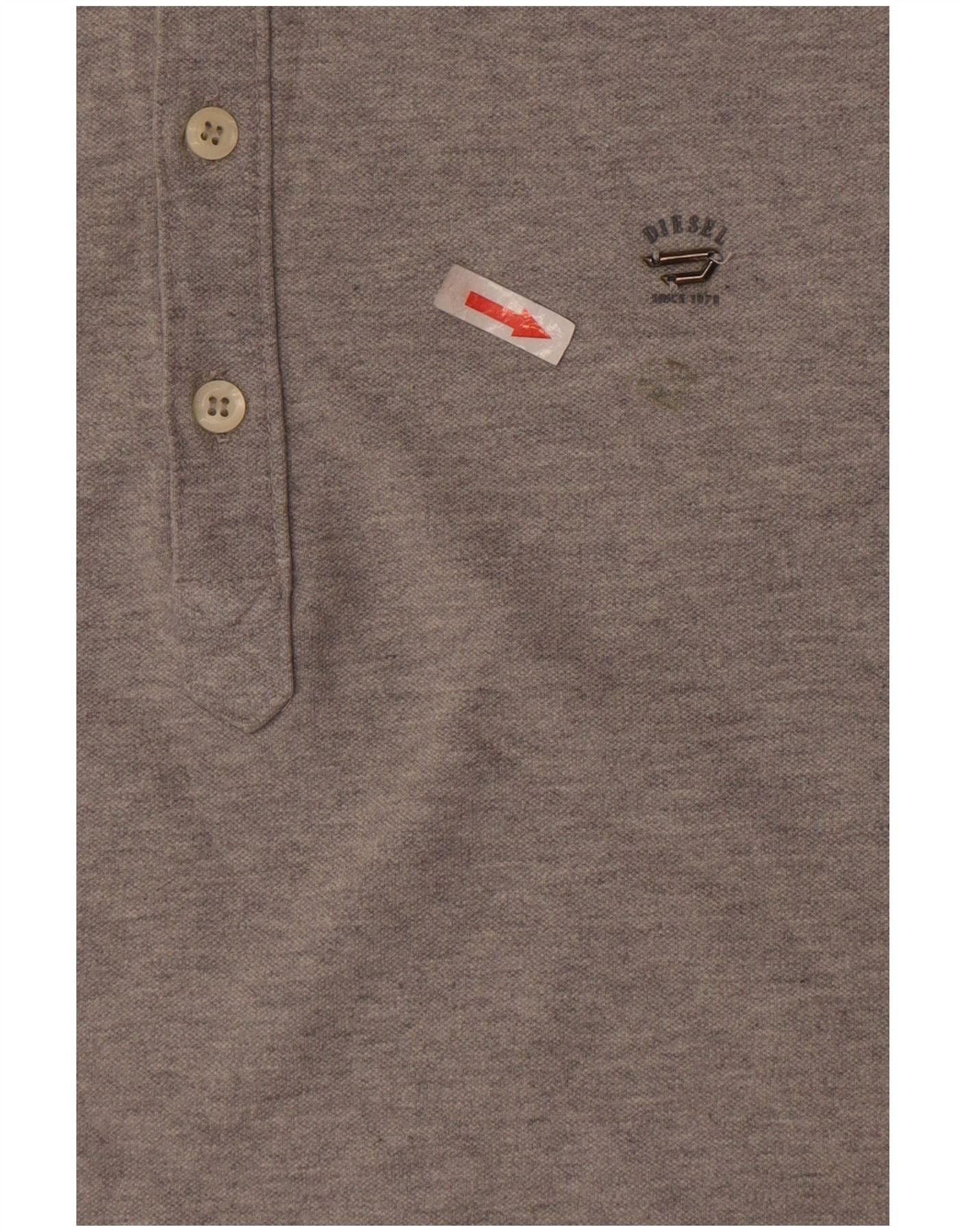 Diesel Mens Polo Shirt 2XL Grey Colourblock Cotton Size US XL / EU 56 / 4 - 3 Thumbnail