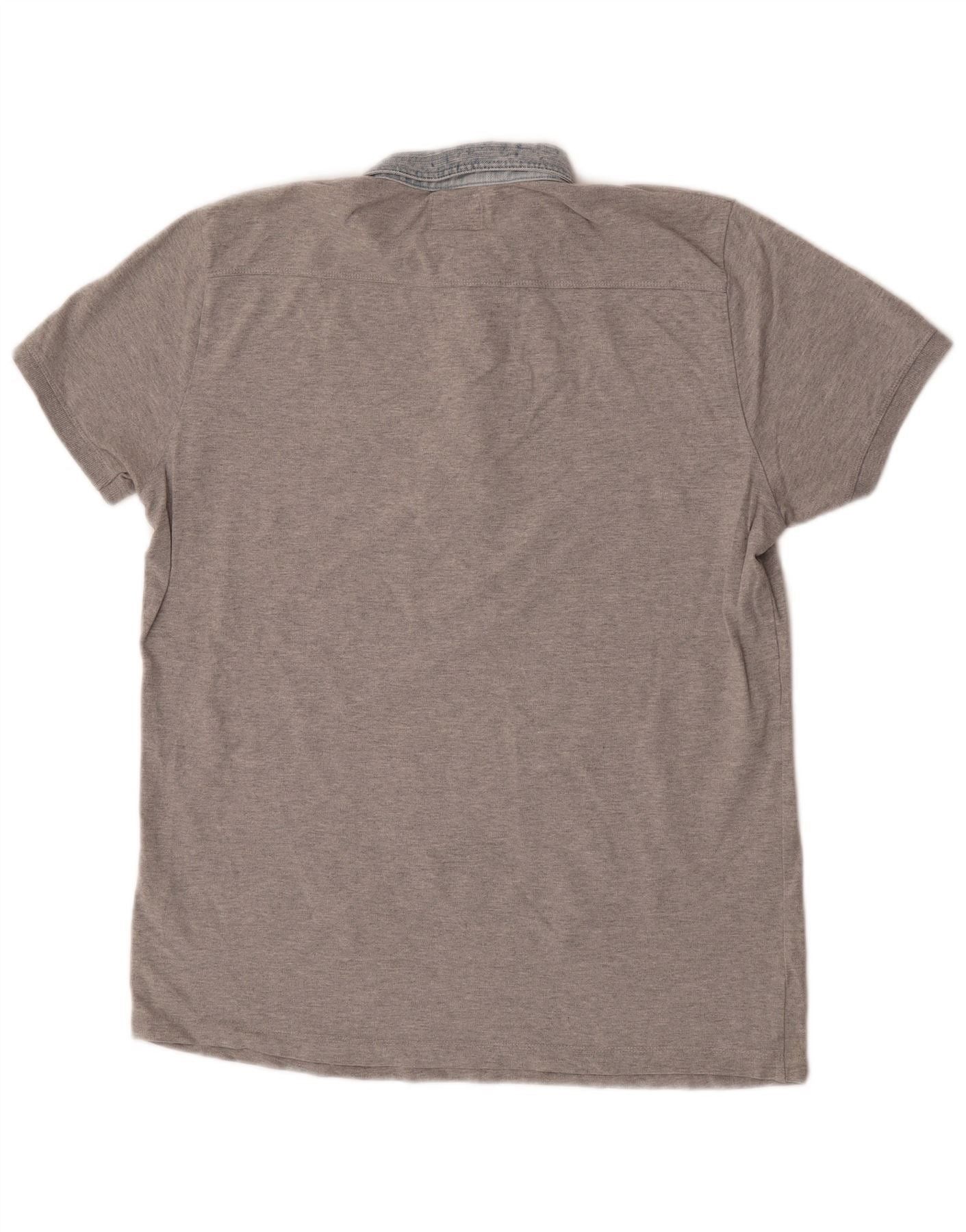 Diesel Mens Polo Shirt 2XL Grey Colourblock Cotton Size US XL / EU 56 / 4 - 2 Thumbnail