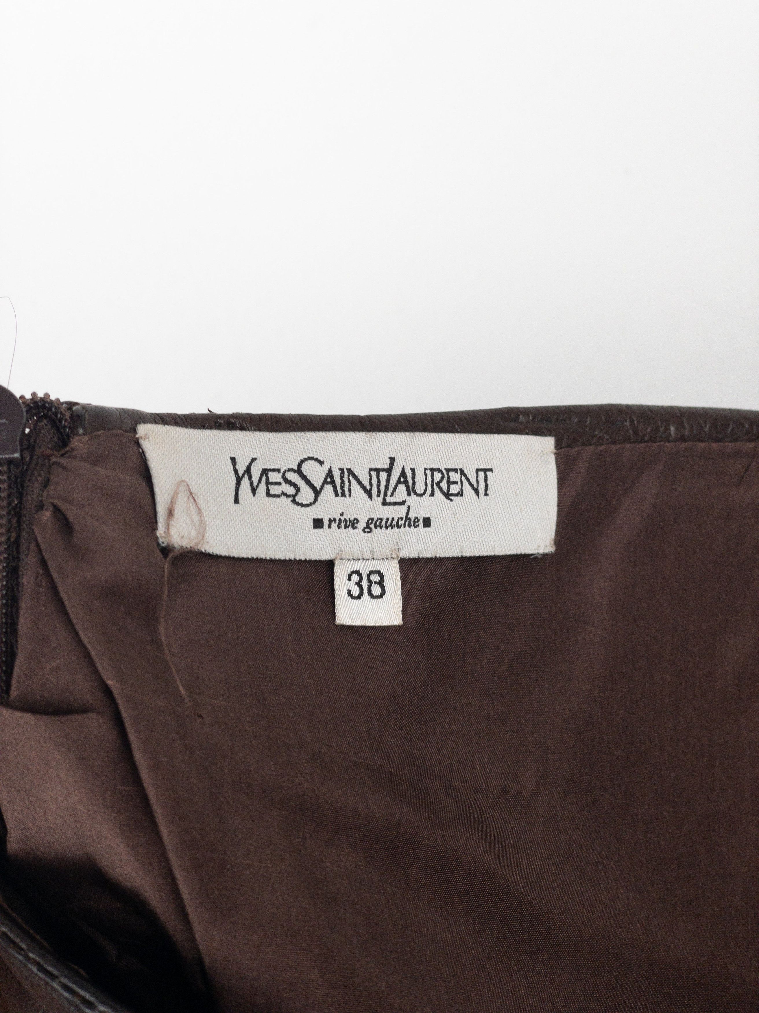 Yves Saint Laurent Rive Gauche by Tom Ford SS03 ‘Anatomic’ Leather Ruffle Merma Size 27" / US 4 / IT 40 - 7 Thumbnail