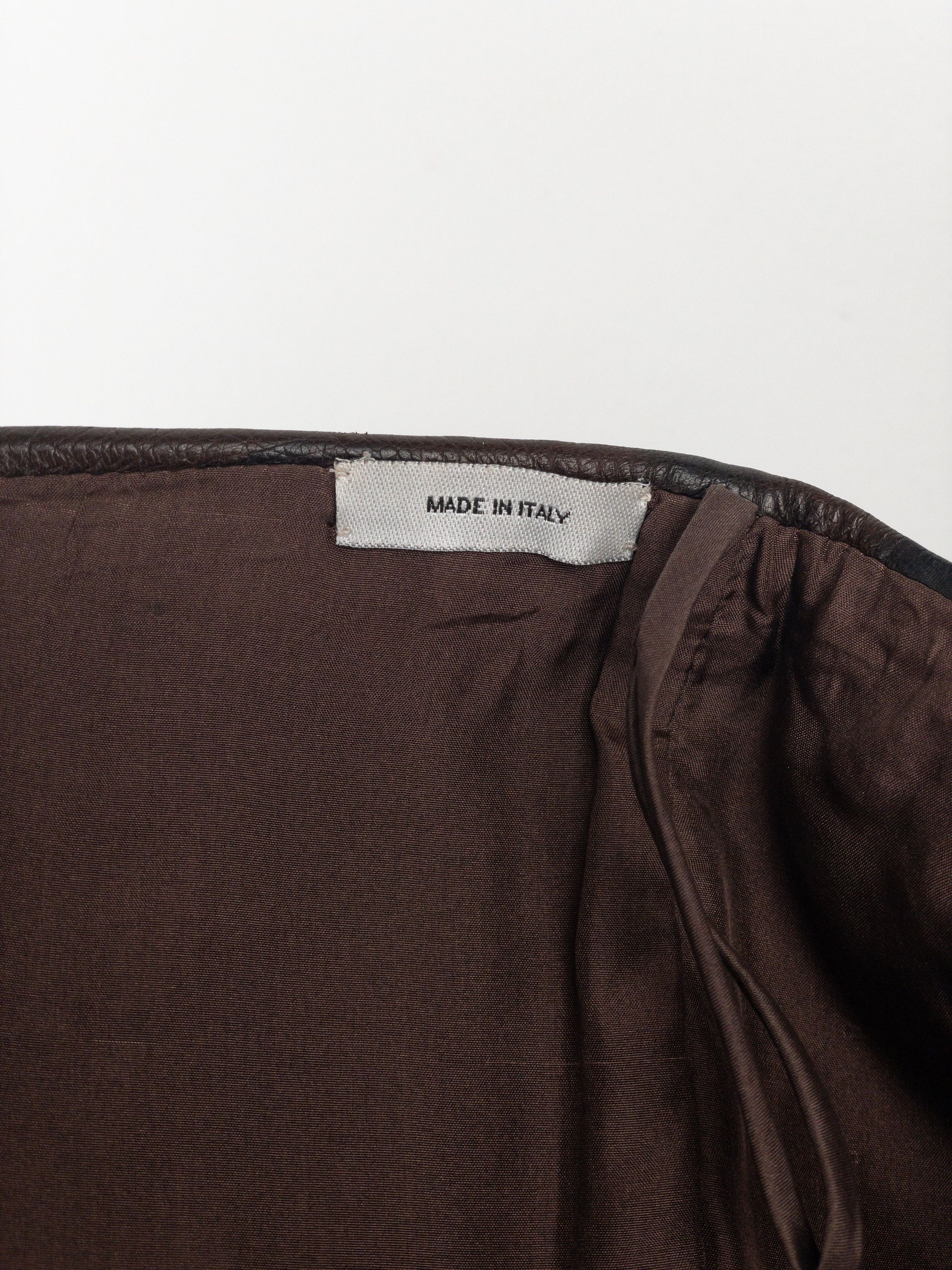 Yves Saint Laurent Rive Gauche by Tom Ford SS03 ‘Anatomic’ Leather Ruffle Merma Size 27" / US 4 / IT 40 - 8 Thumbnail