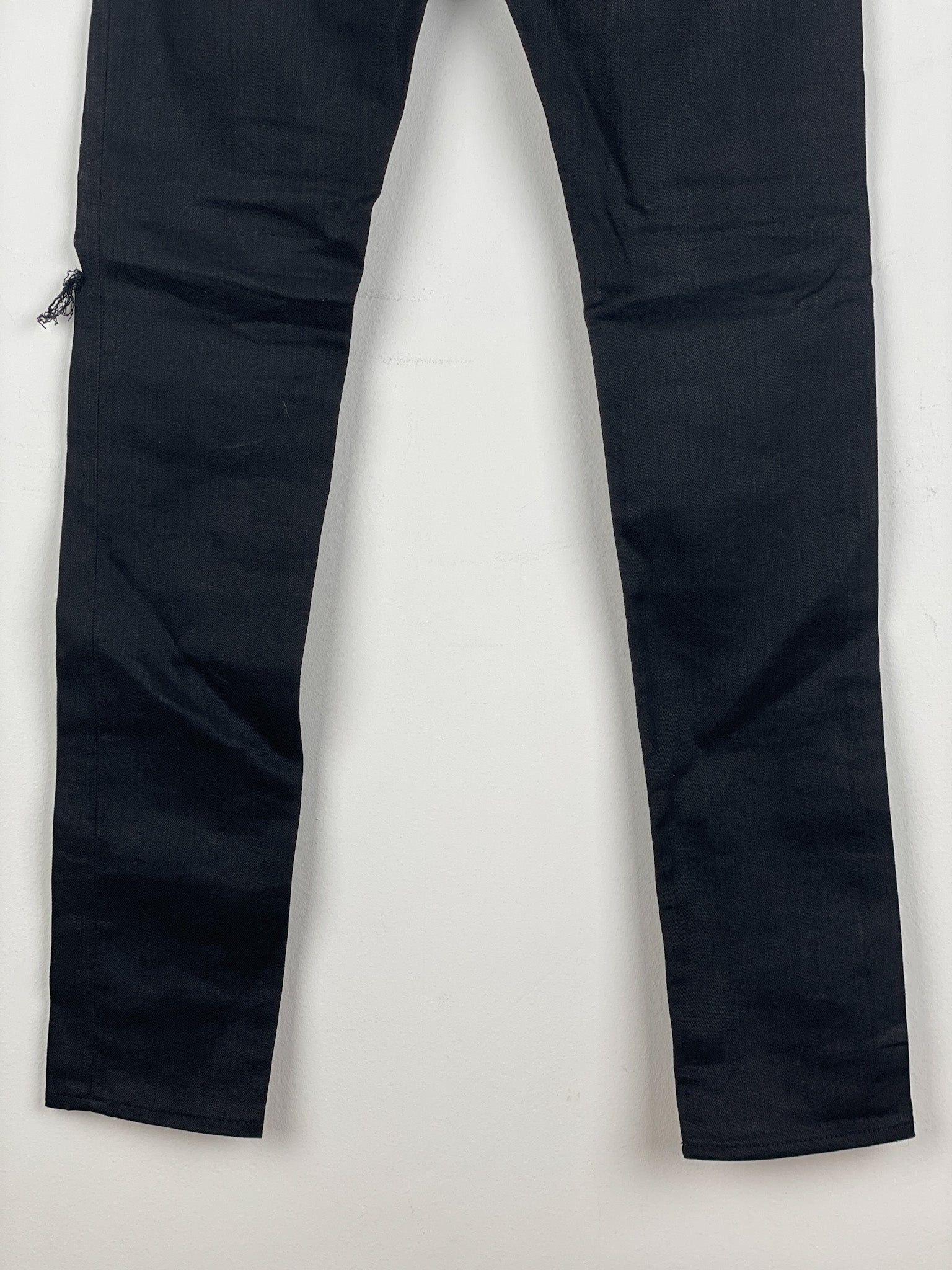Saint Laurent Paris Saint Laurent D02 Distressed Knife-Cut Coated Denim Jeans Size US 30 / EU 46 - 13 Thumbnail