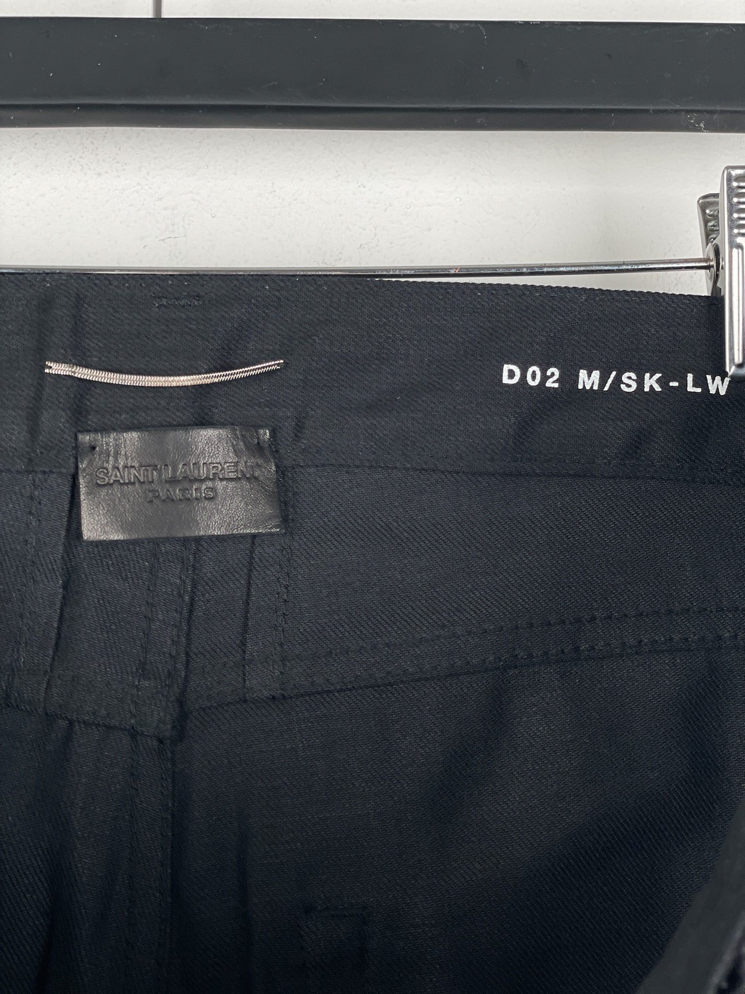 Saint Laurent Paris Saint Laurent D02 Distressed Knife-Cut Coated Denim Jeans Size US 30 / EU 46 - 15 Thumbnail