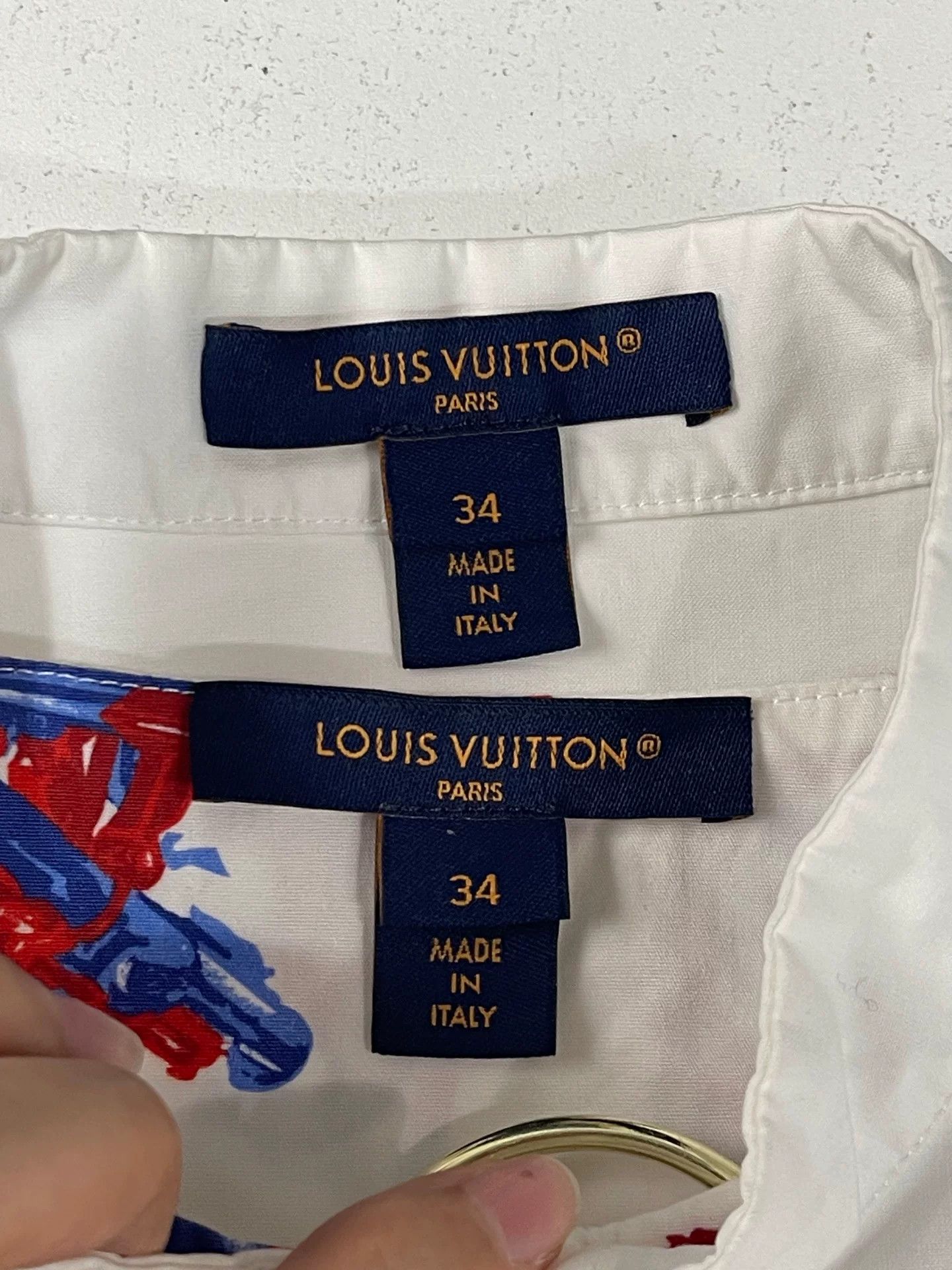 Louis Vuitton Louis Vuitton Layered Print Shirt Size 34 Size XS / US 0-2 / IT 36-38 - 8 Thumbnail