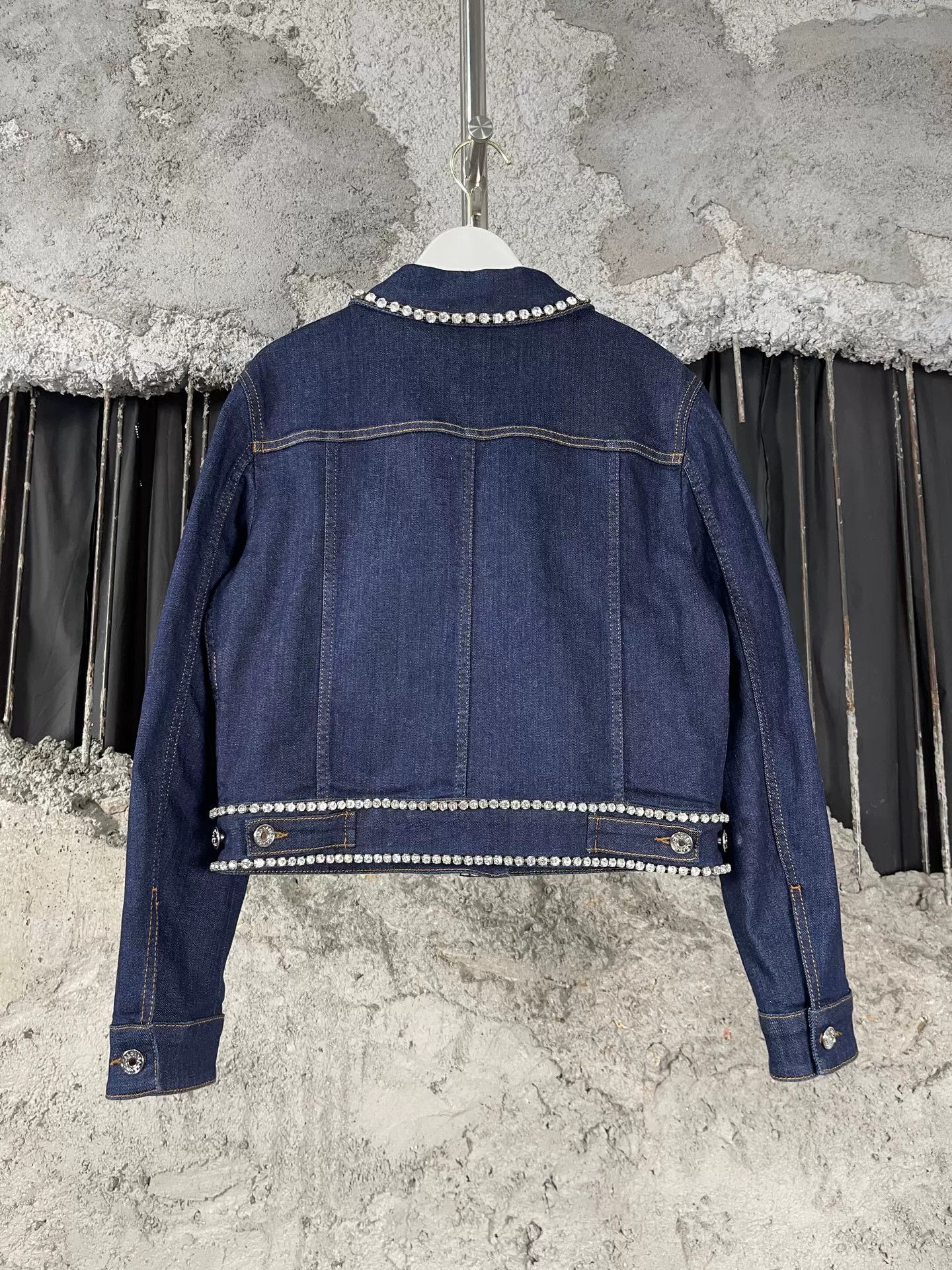 Dolce & Gabbana Dolce & Gabbana Rhinestone Denim Jacket Size 36 Size XS / US 0-2 / IT 36-38 - 3 Thumbnail
