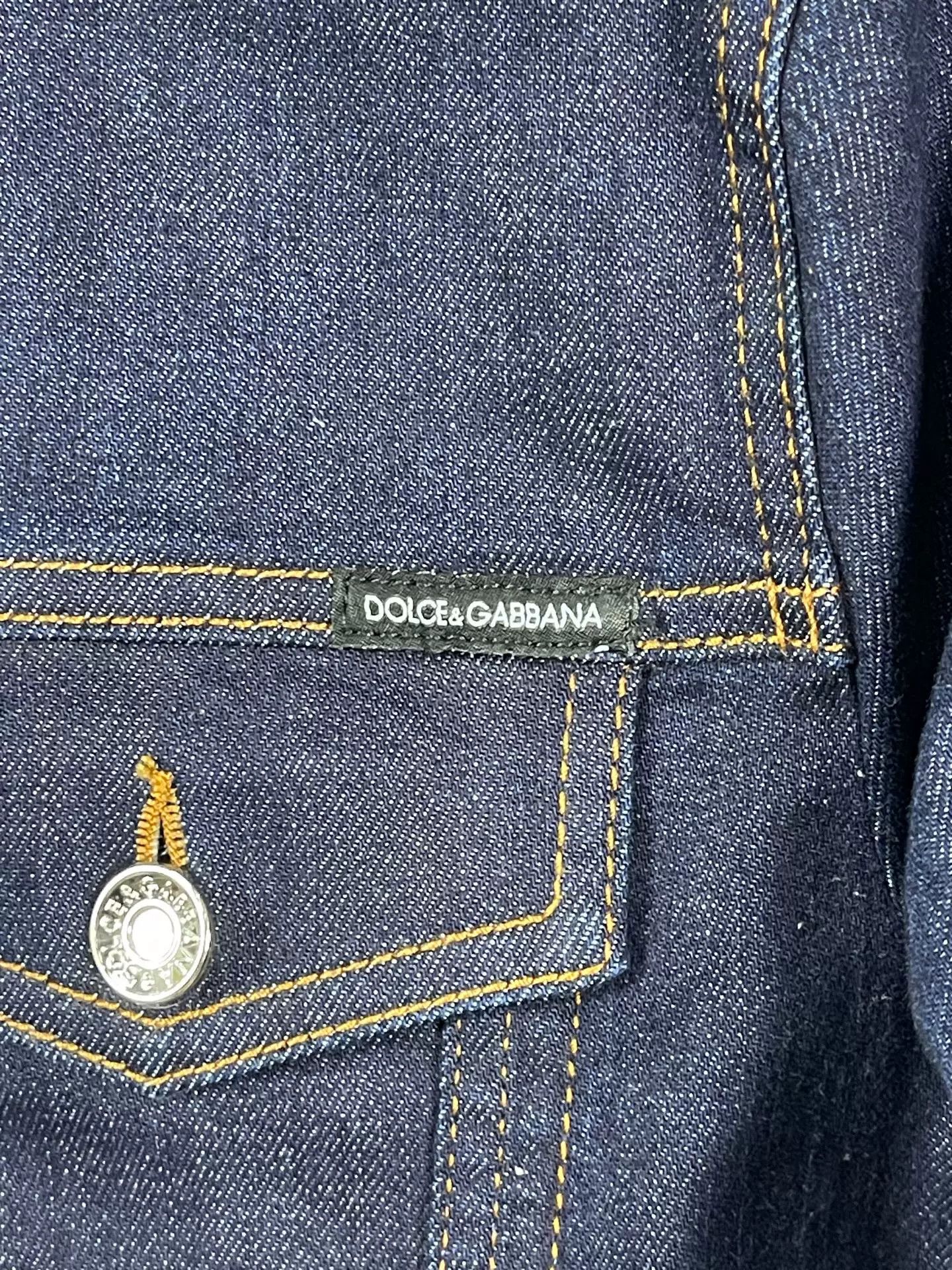 Dolce & Gabbana Dolce & Gabbana Rhinestone Denim Jacket Size 36 Size XS / US 0-2 / IT 36-38 - 7 Thumbnail