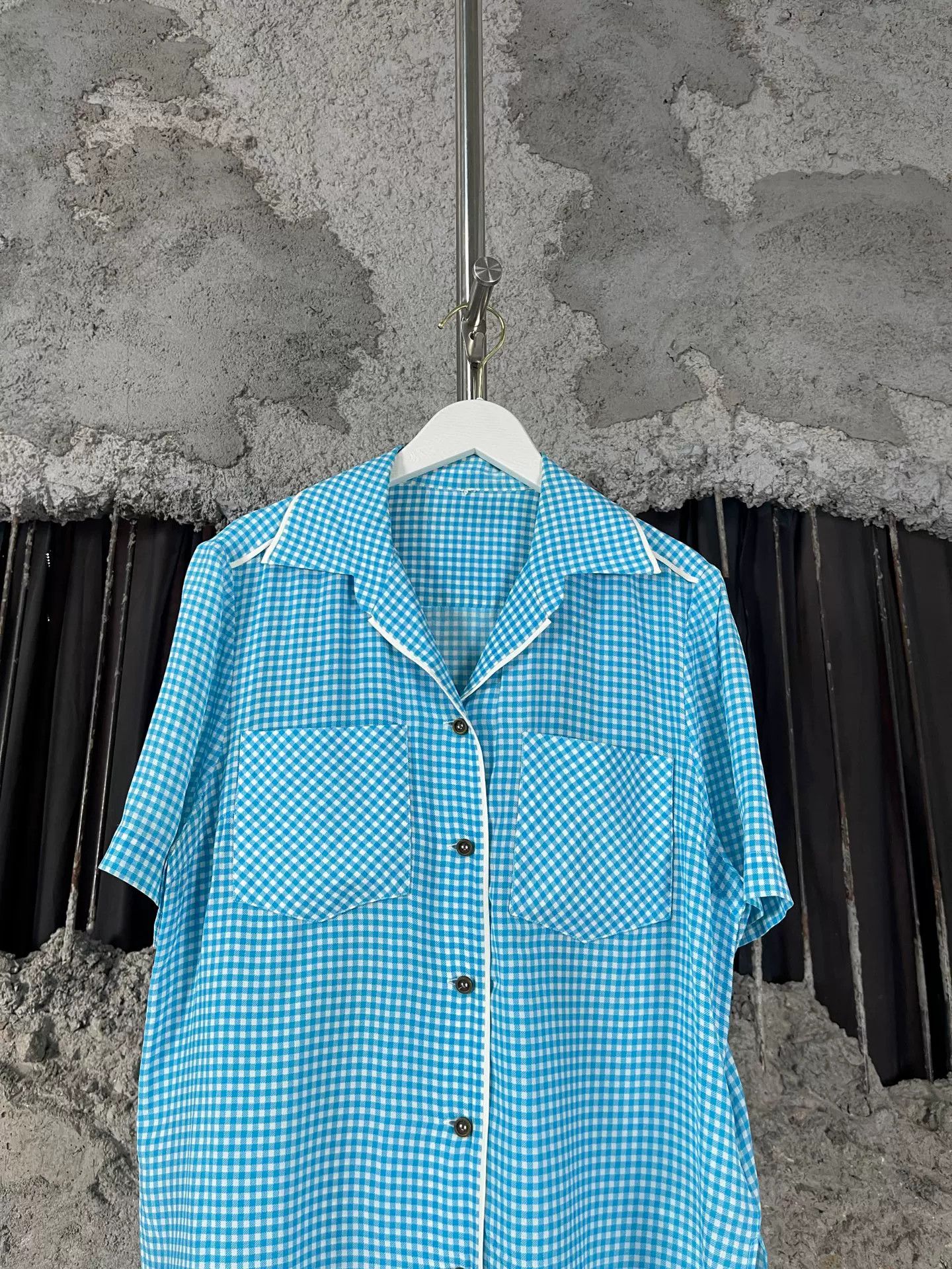 Fendi Fendi Gingham Silk Button Up Shirt IT 38 Size XS / US 0-2 / IT 36-38 - 4 Thumbnail