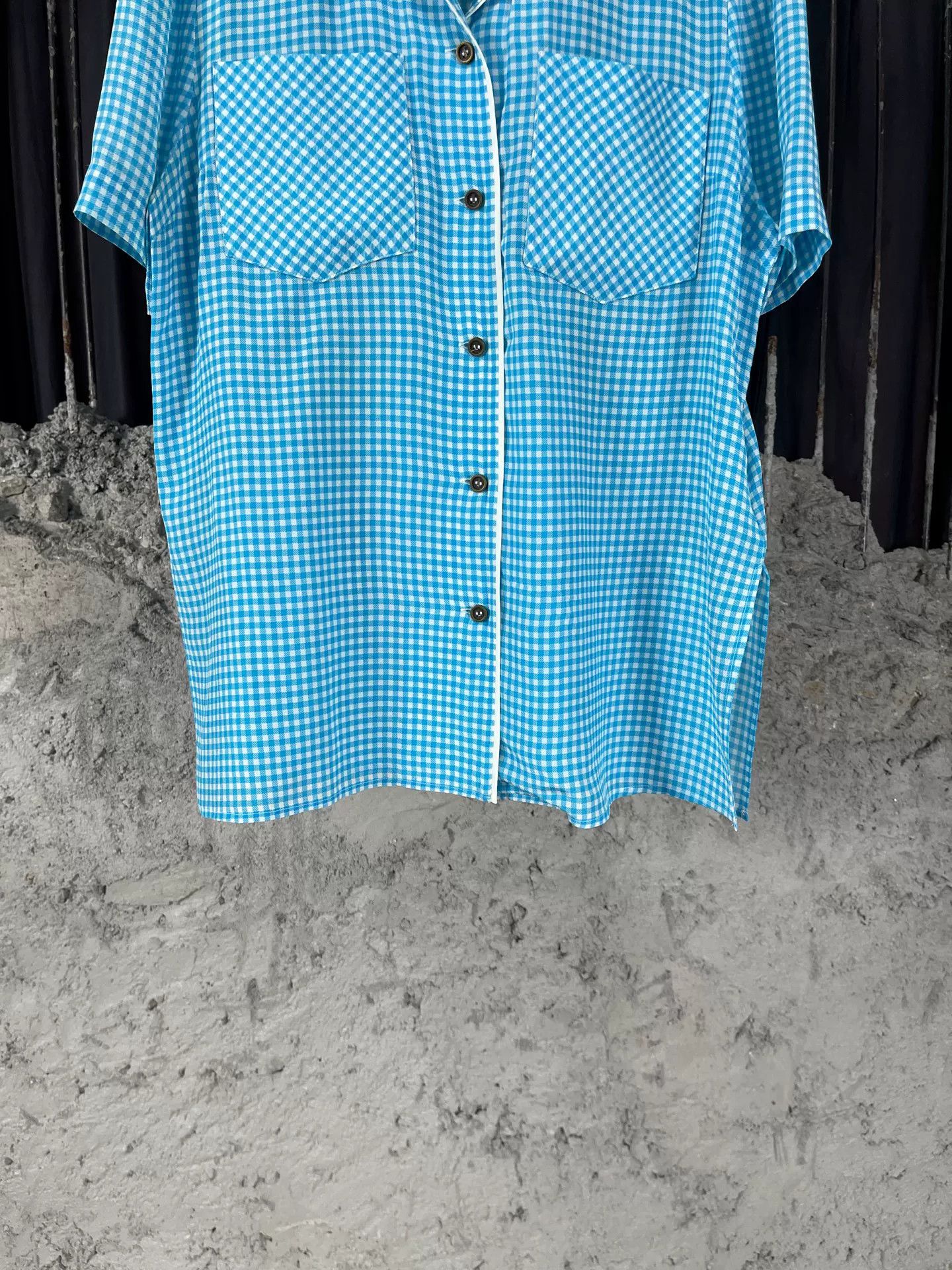 Fendi Fendi Gingham Silk Button Up Shirt IT 38 Size XS / US 0-2 / IT 36-38 - 5 Thumbnail