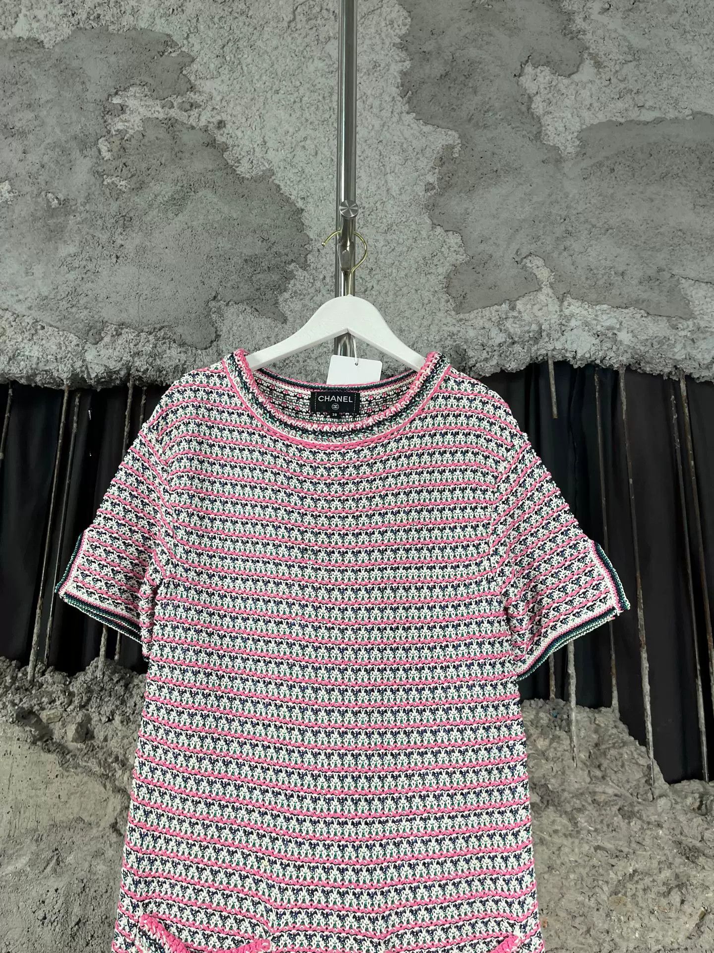 Chanel Chanel Multi-Color Knit Mini Dress Size 38 Size S / US 4 / IT 40 - 4 Thumbnail
