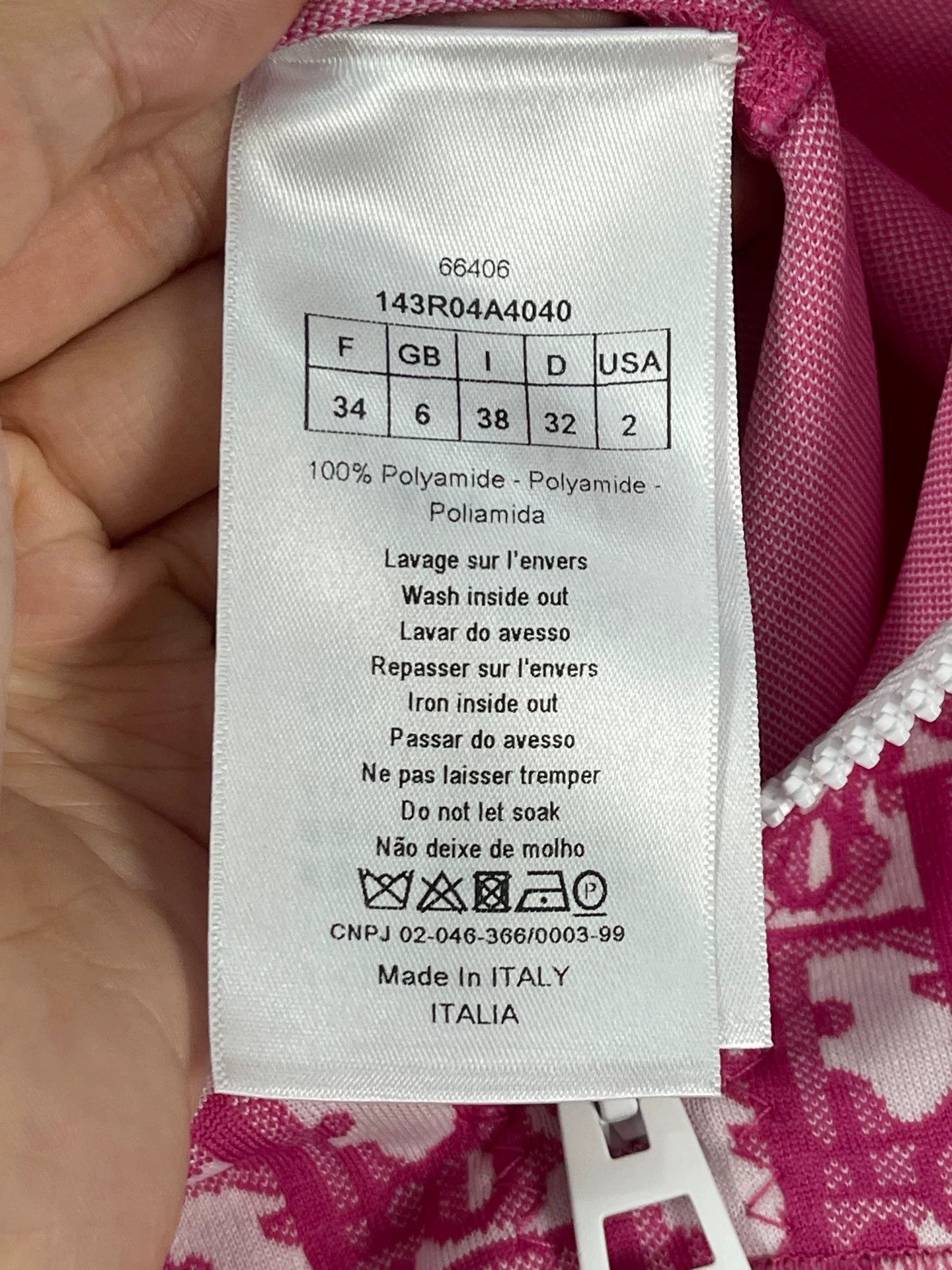 Dior Dior Pink Oblique Zip Mini Dress Size 34 Size XS / US 0-2 / IT 36-38 - 7 Thumbnail