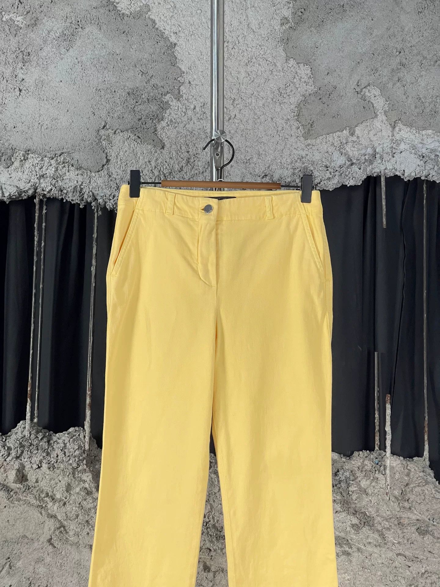Loro Piana Loro Piana Cotton Yellow Pants Size 38 Size 26" / US 2 / IT 38 - 4 Thumbnail
