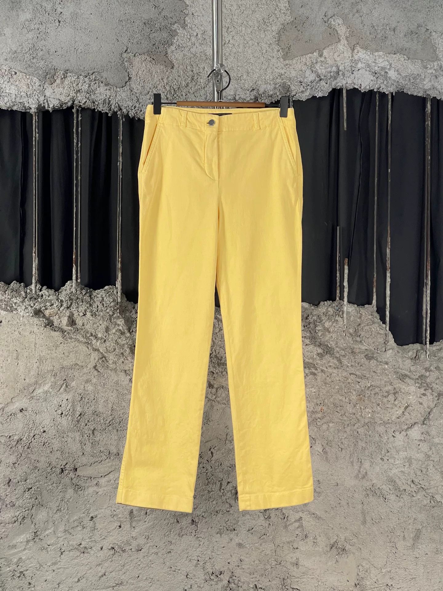 Loro Piana Loro Piana Cotton Yellow Pants Size 38 Size 26" / US 2 / IT 38 - 2 Thumbnail