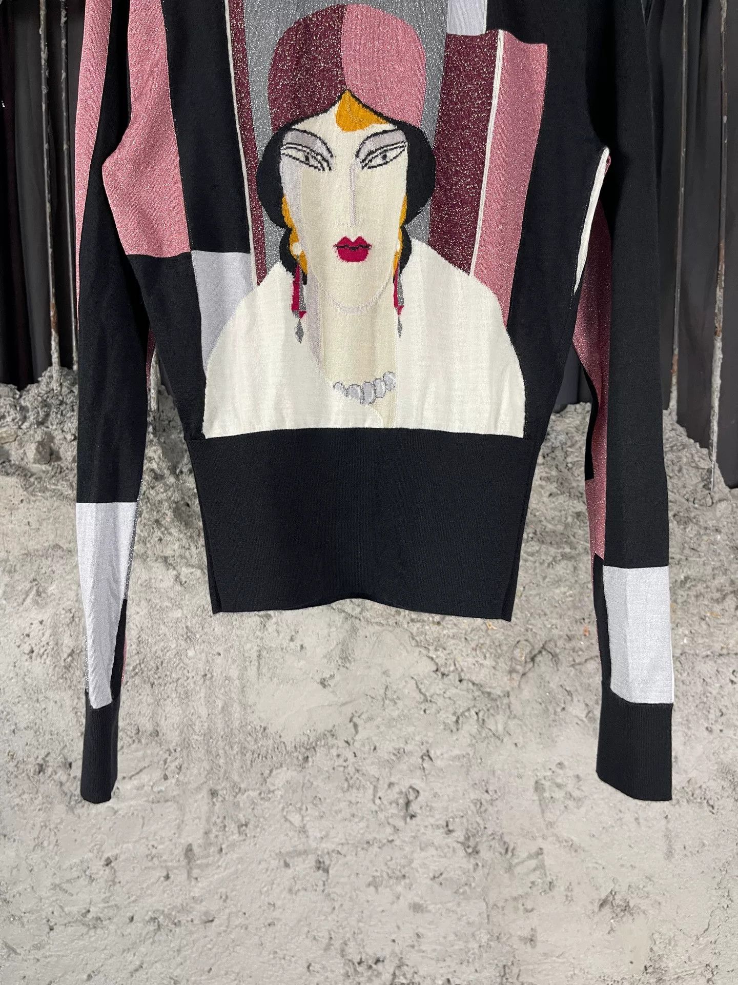 Dolce & Gabbana Dolce & Gabbana Graphic Knit Sweater Size 38 Size XS / US 0-2 / IT 36-38 - 5 Thumbnail