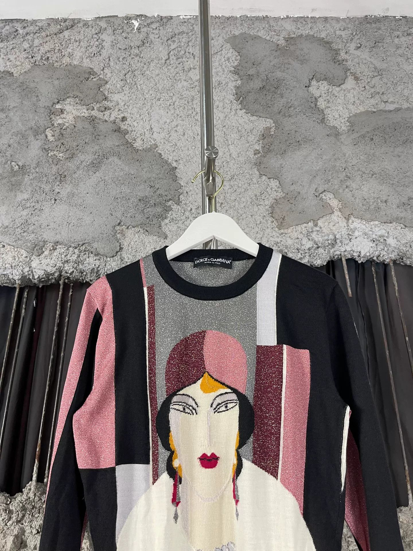 Dolce & Gabbana Dolce & Gabbana Graphic Knit Sweater Size 38 Size XS / US 0-2 / IT 36-38 - 4 Thumbnail