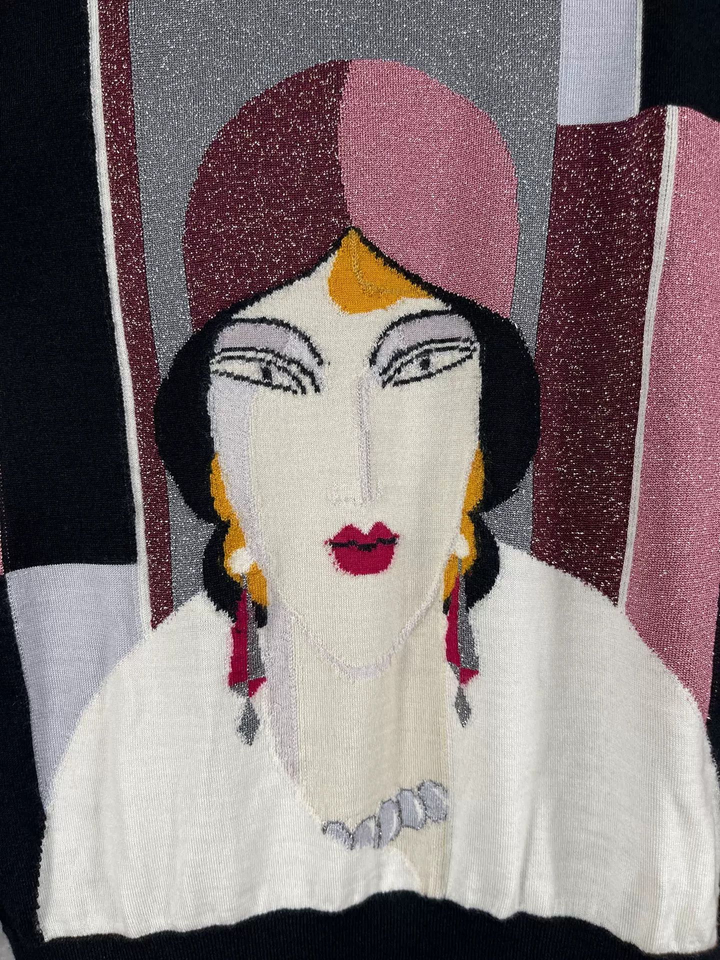 Dolce & Gabbana Dolce & Gabbana Graphic Knit Sweater Size 38 Size XS / US 0-2 / IT 36-38 - 6 Thumbnail