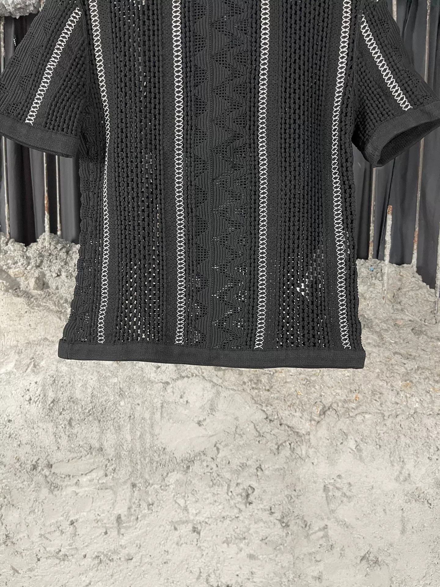 Louis Vuitton Louis Vuitton Leather Collar Knit Top Size S Size S / US 4 / IT 40 - 5 Thumbnail