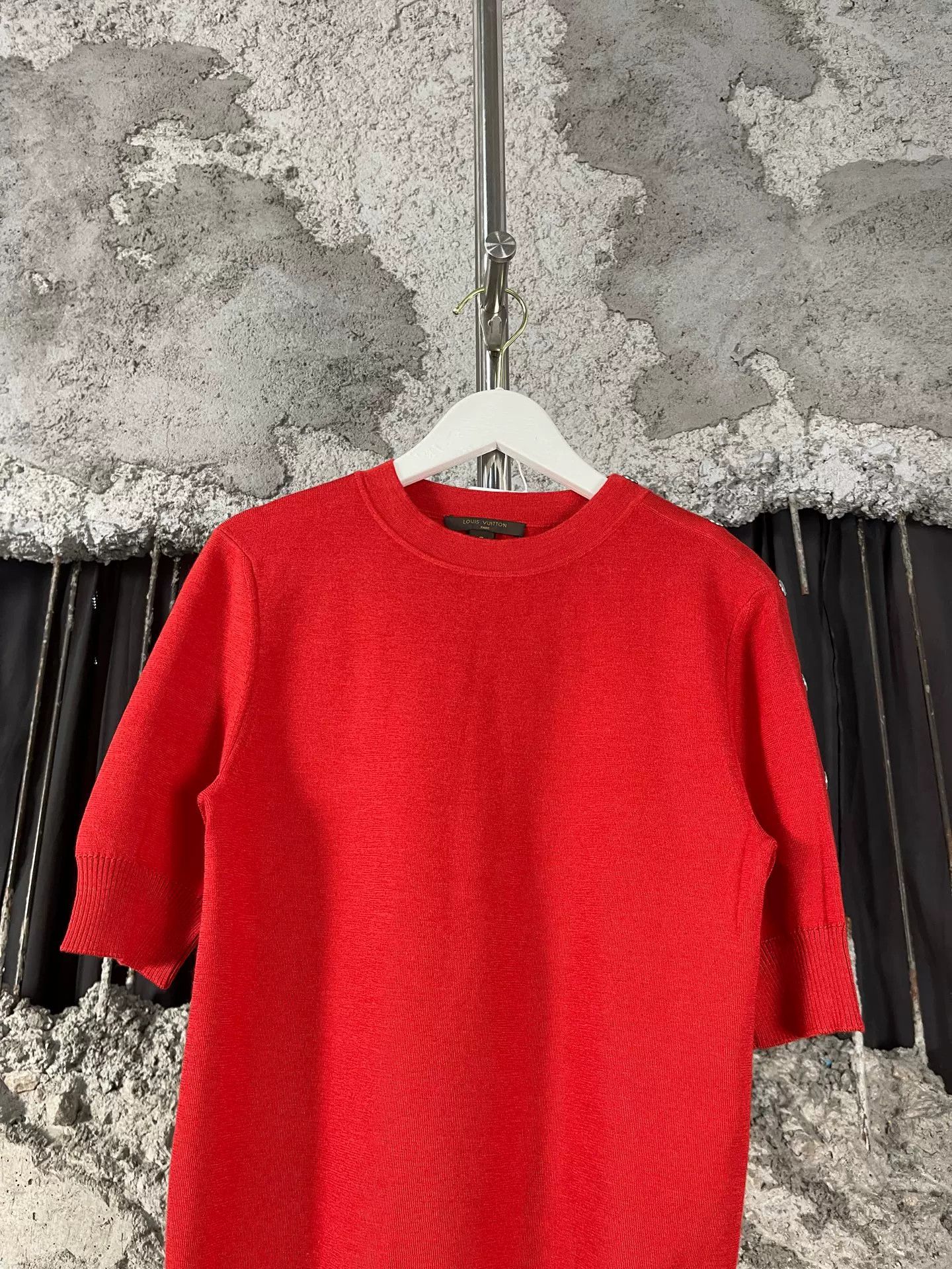 Louis Vuitton Louis Vuitton Red Knit Top Size S Size S / US 4 / IT 40 - 4 Thumbnail