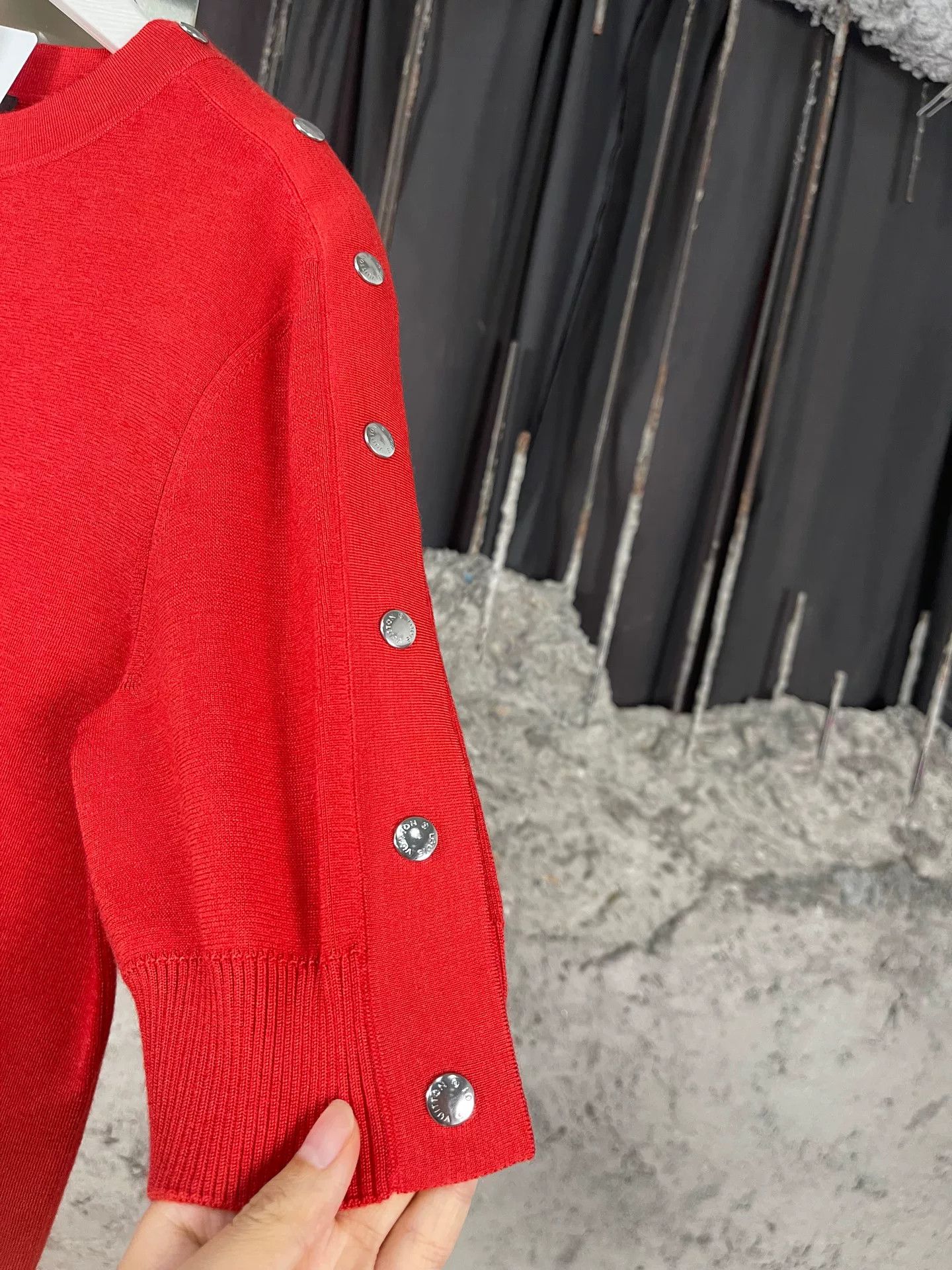 Louis Vuitton Louis Vuitton Red Knit Top Size S Size S / US 4 / IT 40 - 6 Thumbnail
