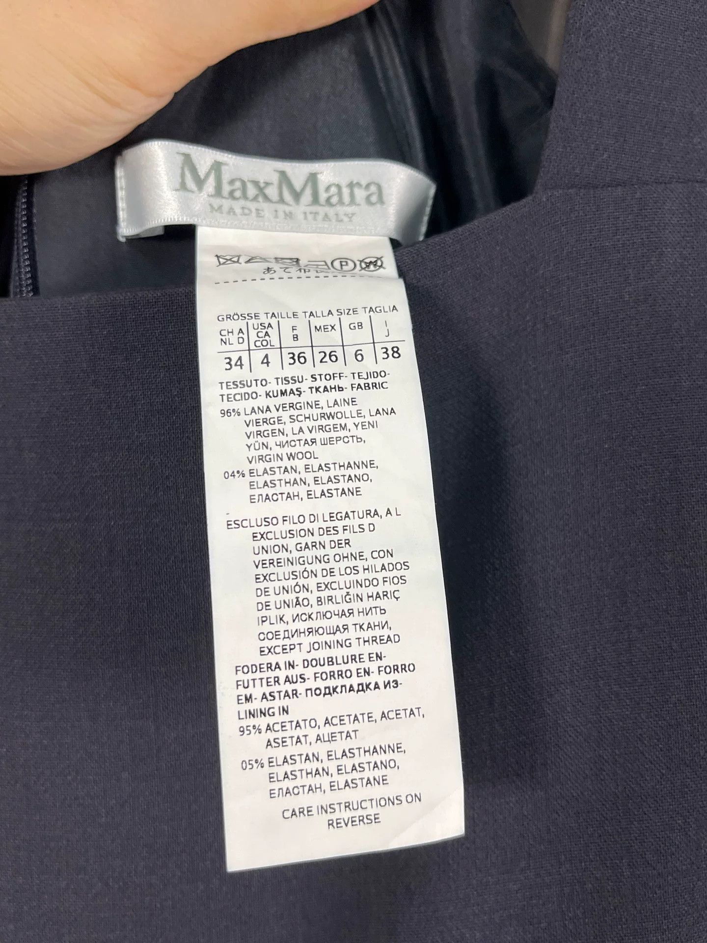 Max Mara Max Mara Black Wool Jumpsuit Size IT 38 Size 26" / US 2 / IT 38 - 8 Thumbnail