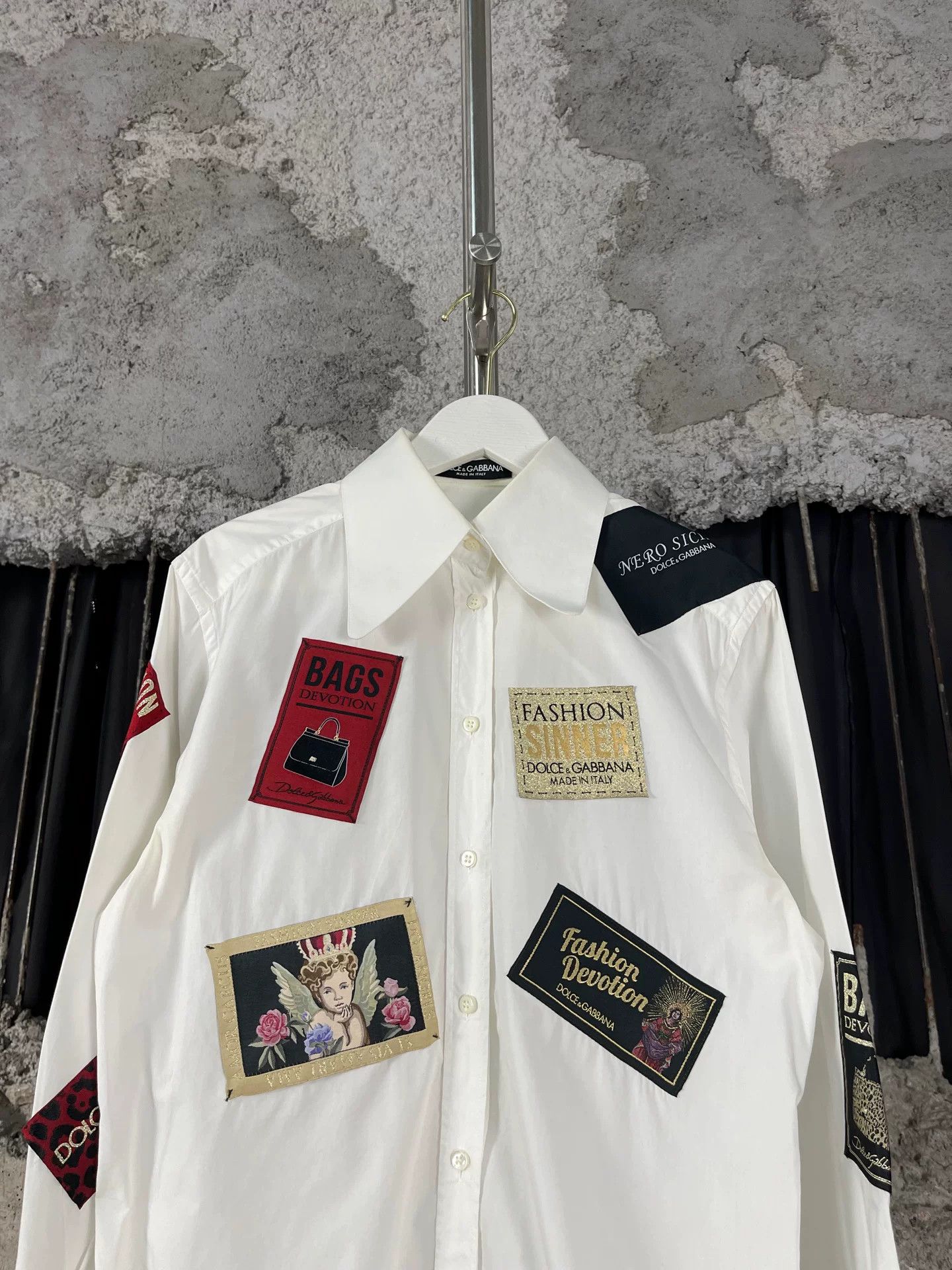 Dolce & Gabbana Dolce & Gabbana Patchwork Button Up Shirt Size 36 Size US S / EU 44-46 / 1 - 4 Thumbnail