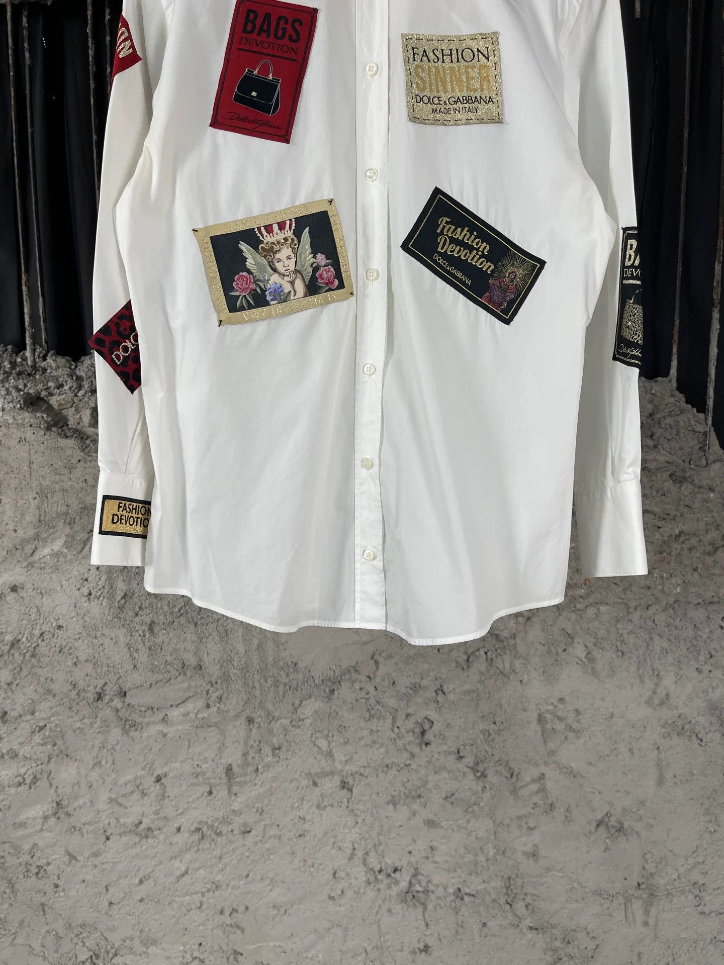 Dolce & Gabbana Dolce & Gabbana Patchwork Button Up Shirt Size 36 Size US S / EU 44-46 / 1 - 5 Thumbnail