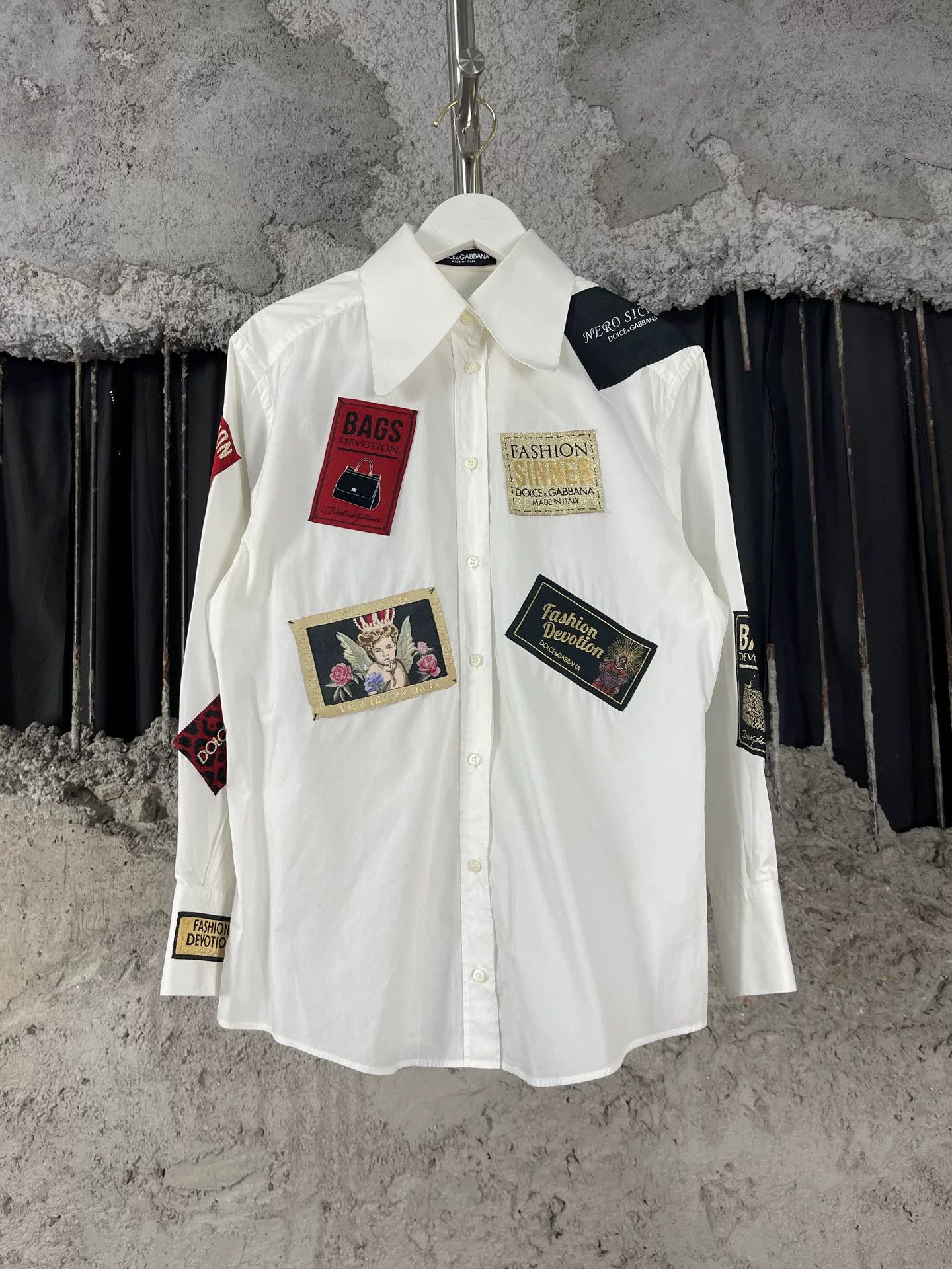 Dolce & Gabbana Dolce & Gabbana Patchwork Button Up Shirt Size 36 Size US S / EU 44-46 / 1 - 2 Thumbnail