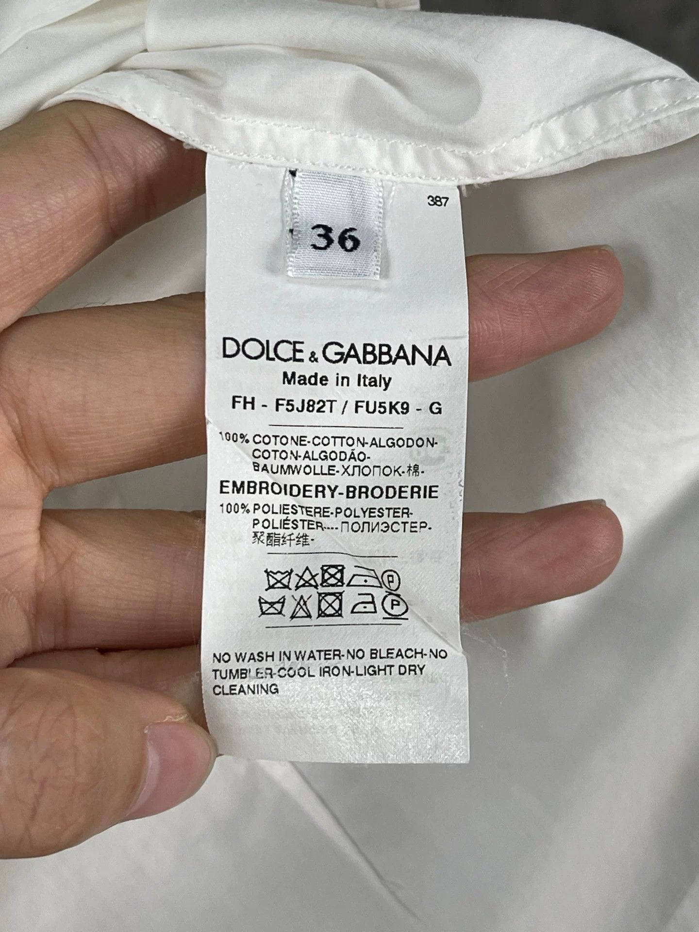 Dolce & Gabbana Dolce & Gabbana Patchwork Button Up Shirt Size 36 Size US S / EU 44-46 / 1 - 9 Thumbnail