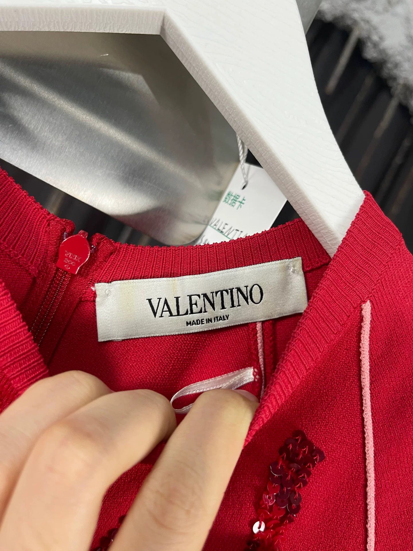 Valentino Valentino Lipstick Embroidery Knit Mini Dress Size S Size S / US 4 / IT 40 - 7 Thumbnail