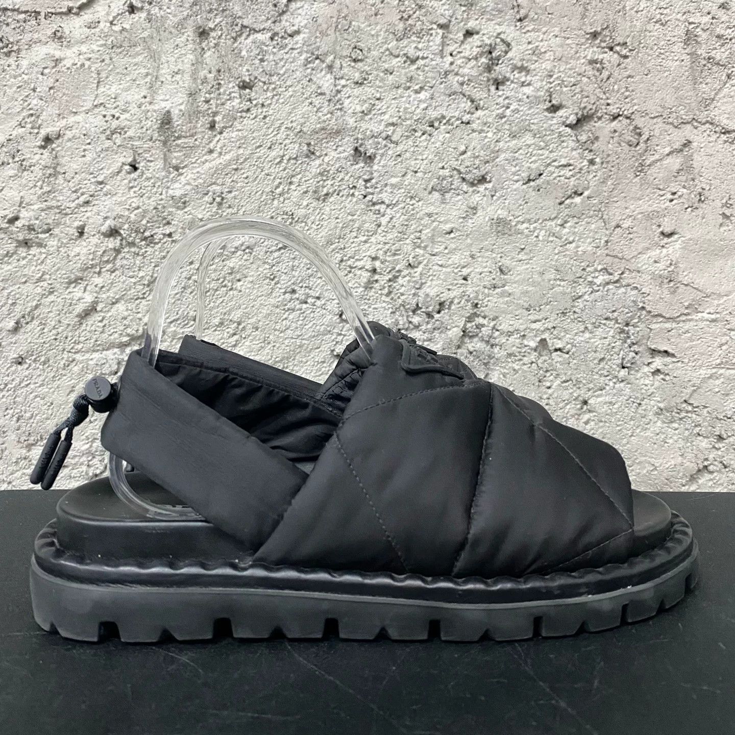 Prada Prada Padded Nylon Sandals Size 37 Size US 7 / IT 37 - 2 Thumbnail