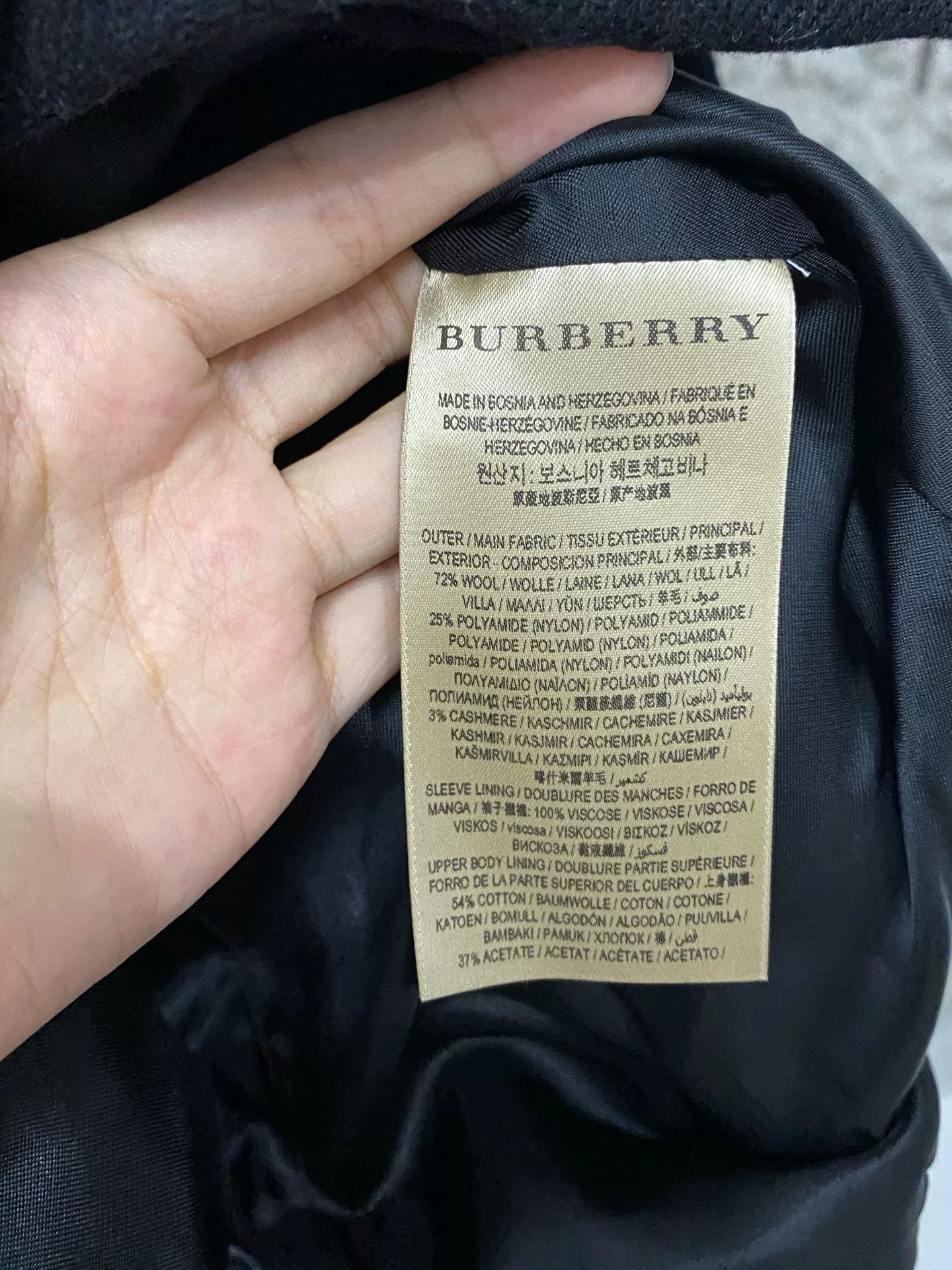 Burberry Burberry Wool Blend Coat Size 38 Size XS / US 0-2 / IT 36-38 - 9 Thumbnail