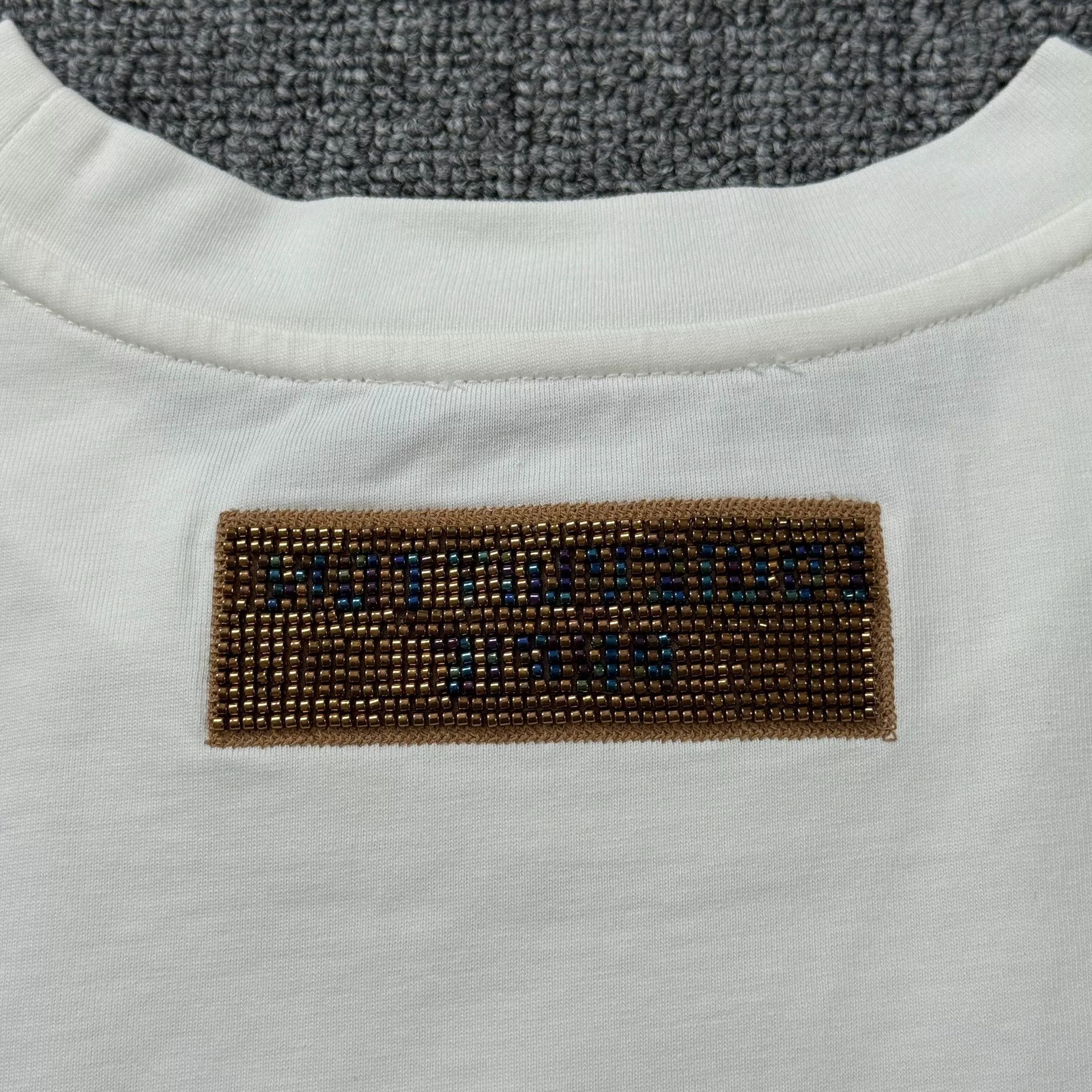 Louis Vuitton Louis Vuitton Beaded Letter T-Shirt XL Size US XL / EU 56 / 4 - 8 Thumbnail
