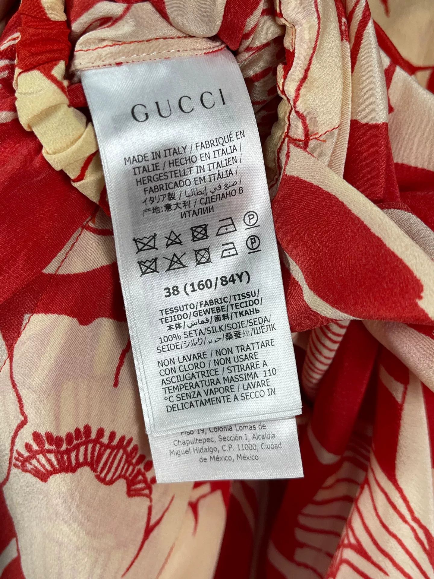 Gucci Gucci Floral Silk Midi Dress Size 38 Size XS / US 0-2 / IT 36-38 - 9 Thumbnail