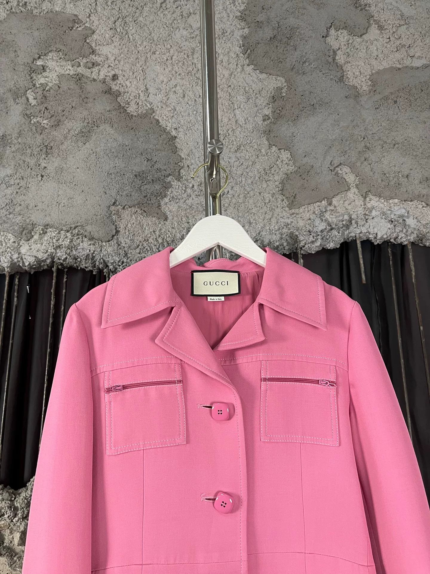 Gucci Gucci Pink Button Front Coat Size 36 Size XS / US 0-2 / IT 36-38 - 4 Thumbnail