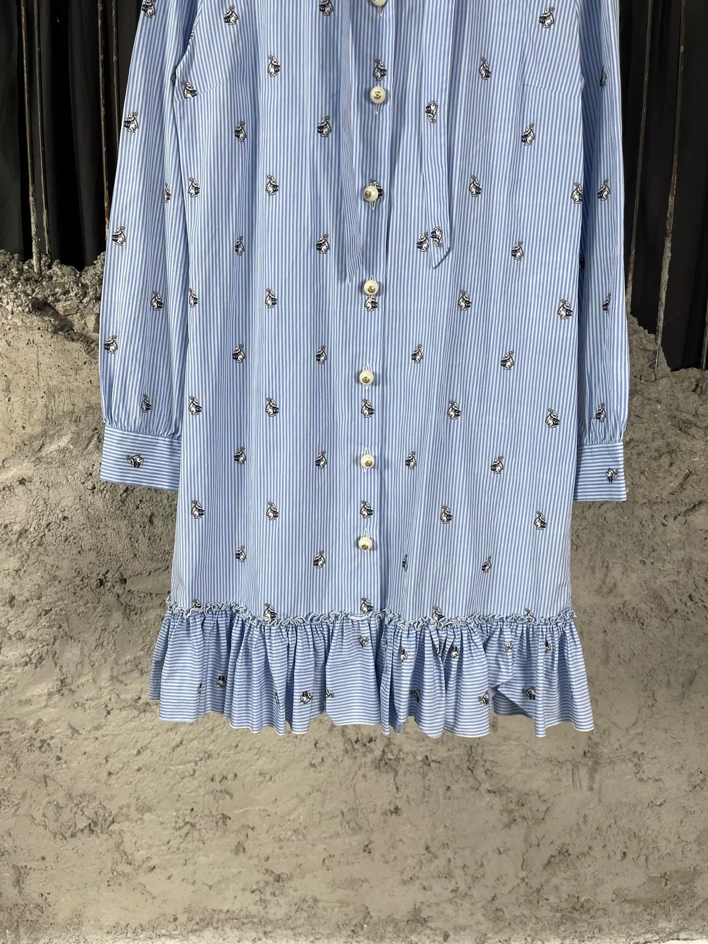 Gucci Gucci Striped Button Up Dress Size 38 Size XS / US 0-2 / IT 36-38 - 5 Thumbnail