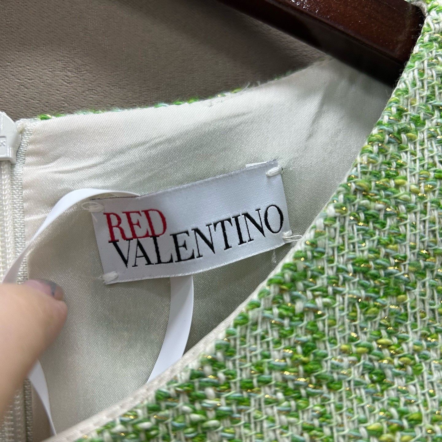 RED Valentino Red Valentino Tweed Pattern Sleeveless Mini Dress Size 38 Size XS / US 0-2 / IT 36-38 - 4 Thumbnail