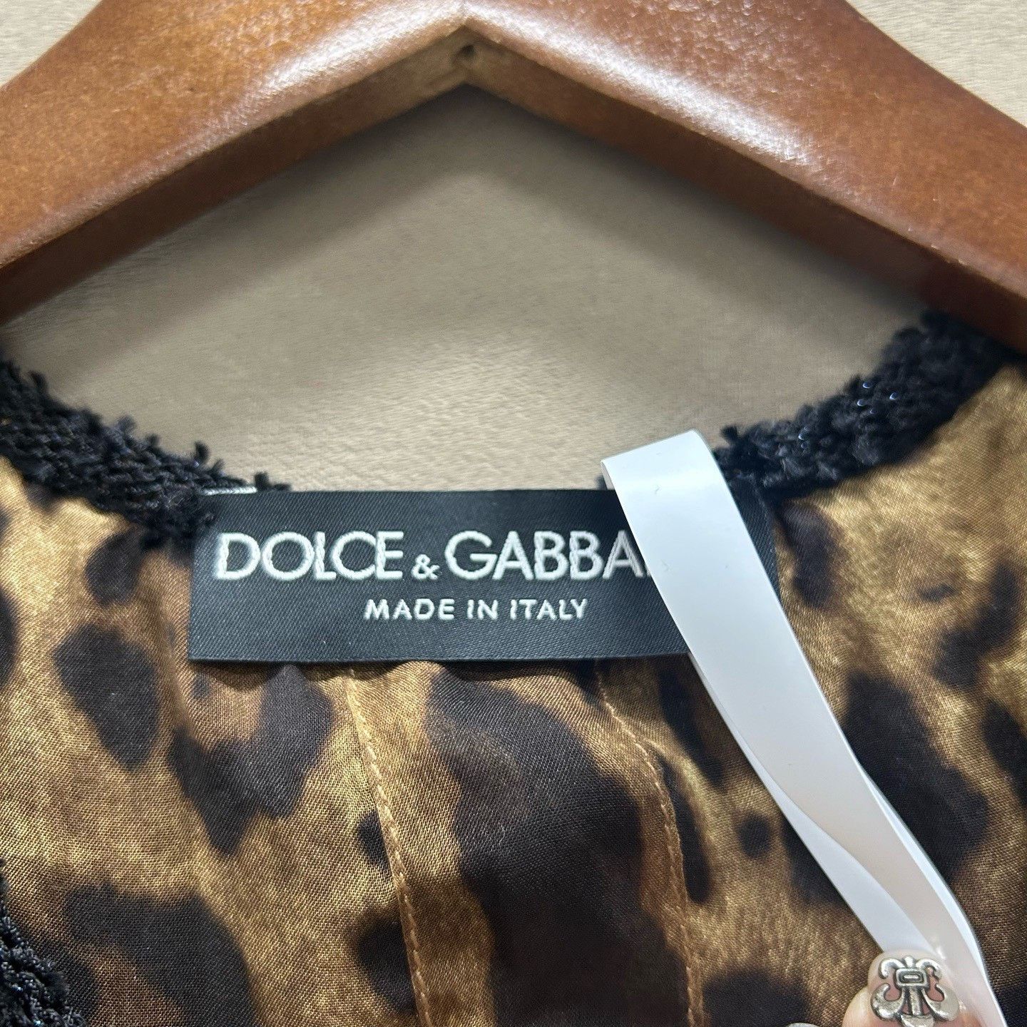 Dolce & Gabbana Dolce & Gabbana Black Leopard Lining Knit Jacket IT 38 Size XS / US 0-2 / IT 36-38 - 4 Thumbnail