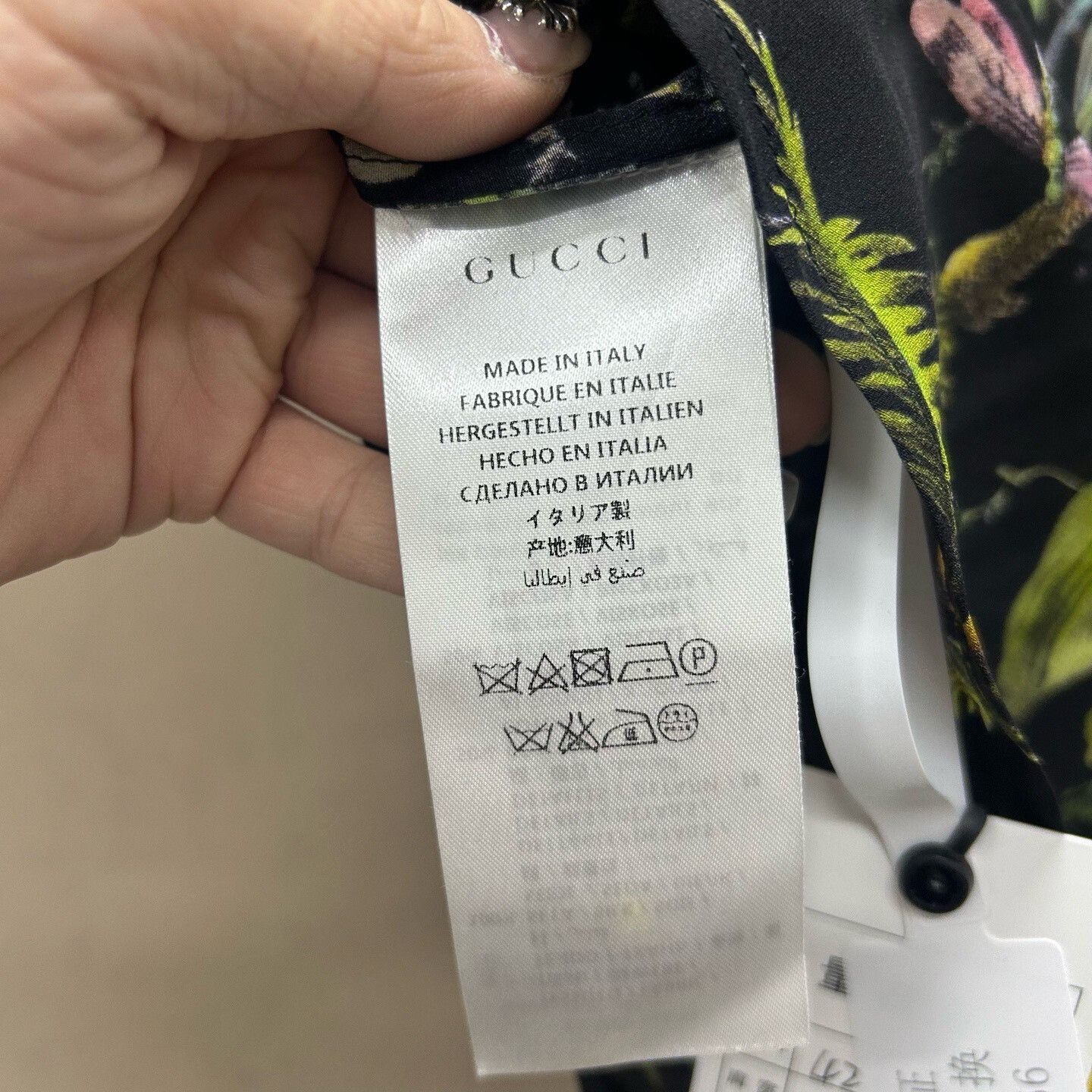 Gucci Gucci Floral Bird Silk Button Up Shirt Size XS Size US XS / EU 42 / 0 - 5 Thumbnail