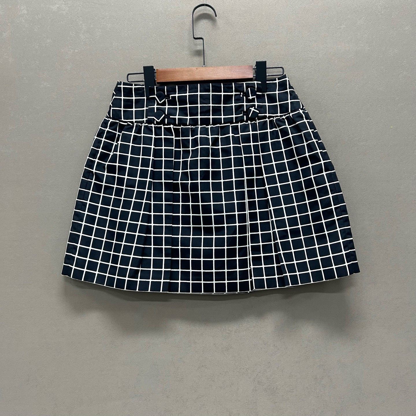 Prada Prada Checkered Mini Skirt Size 38 Size 26" / US 2 / IT 38 - 2 Thumbnail